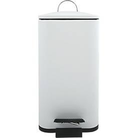 MSV Spirella Treteimer Erik, 5 l, Stahl, weiss