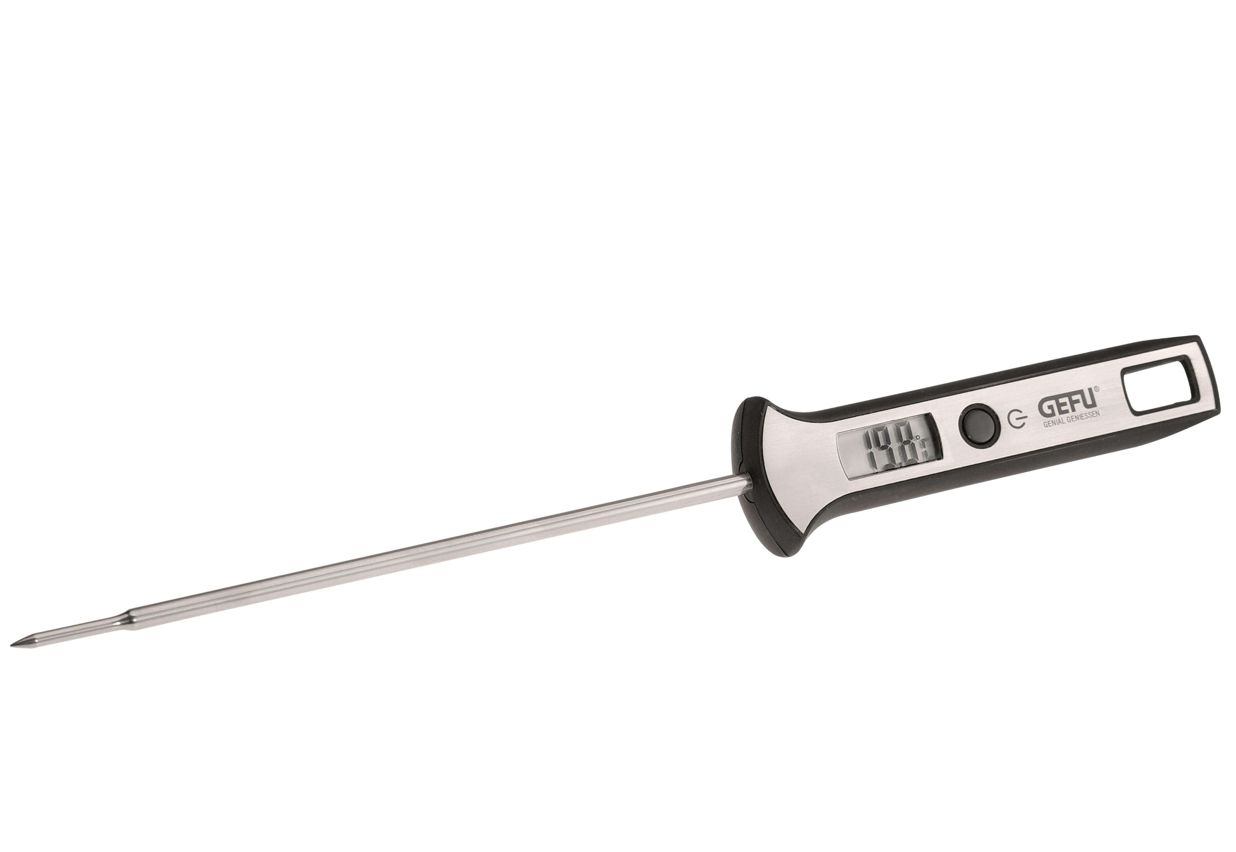 Bratenthermometer GEFU "SCALA", silber (edelstahlfarben), Edelstahl, Temperaturmessgeräte, Bratenthermometer, digital, Edelstahl
