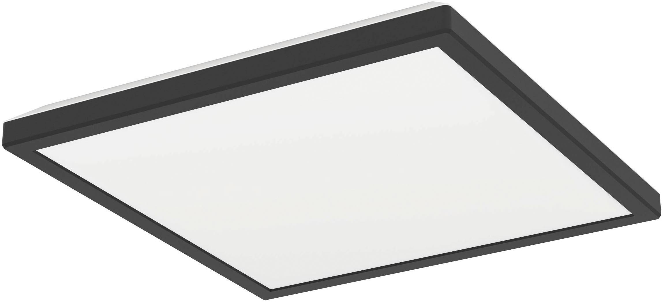 EGLO Deckenleuchte "Rovito-Z Deckenlampe, ZigBee 3.0, Kunststoff, Badezimmerlampe, IP44", schwarz, 1, H: 3cm, 1 Stk., Leuchten, Wand-/Deckenleuchte - 