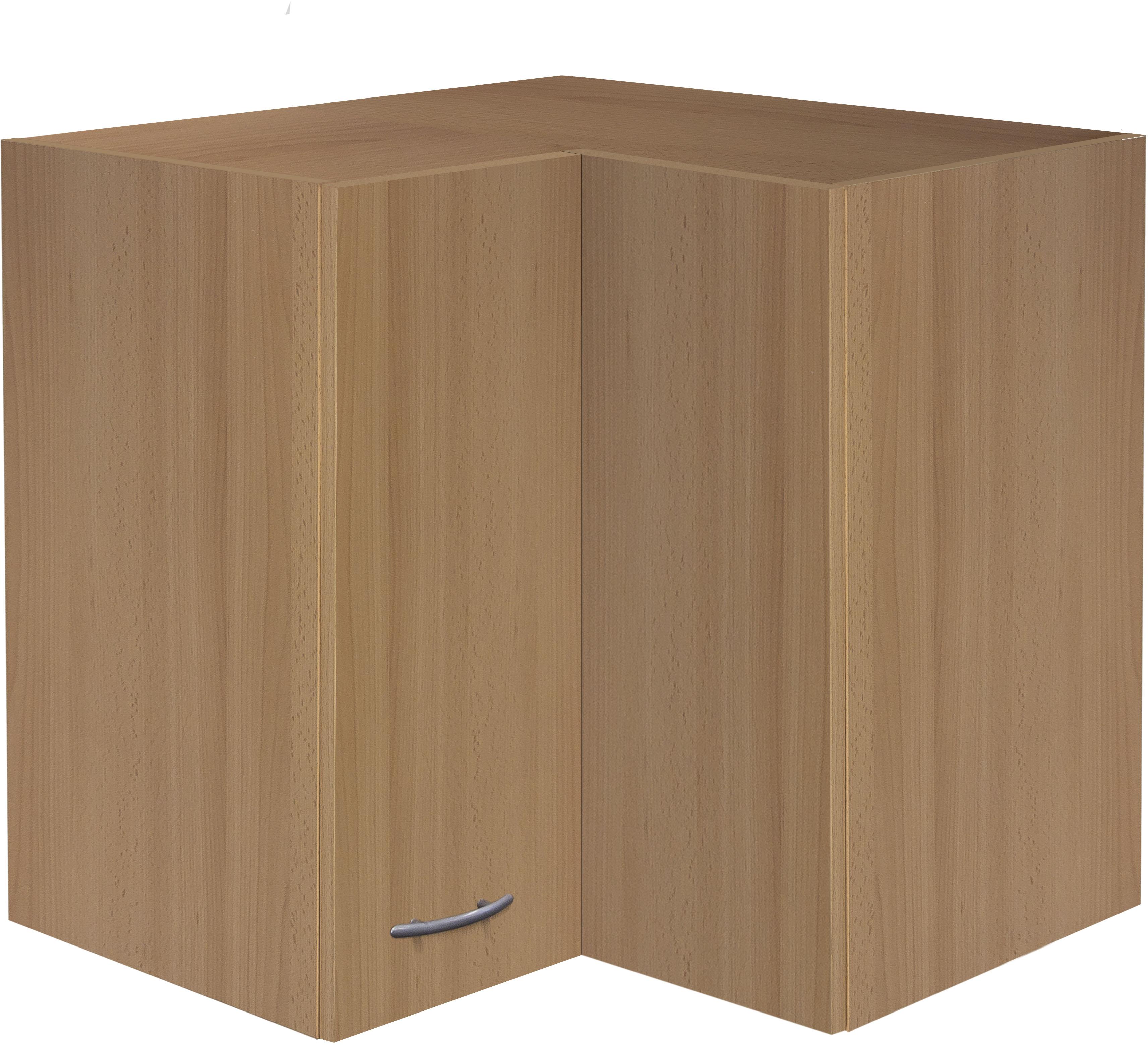 Eckhängeschrank FLEX-WELL "Nano", braun (buche nachbildung), B:60cm H:54,8cm T:32cm, Holzwerkstoff, Schränke, Eckhängeschrank, (B x H x T) 60/60 x 54,