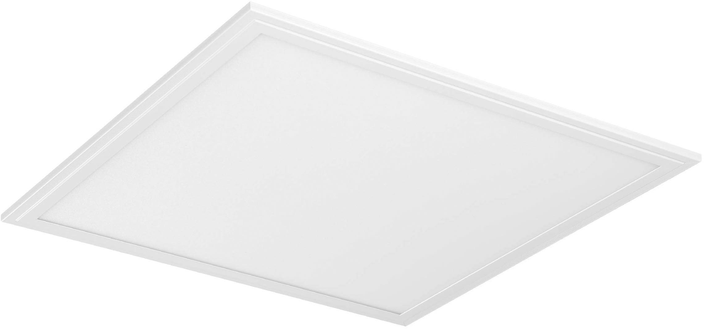 EGLO Deckenleuchte "Salobrena 1 Einbaulampe, Deckenlampe, Aluminium und Kunststoff, Lampe", weiß, 1, H: 5cm, 1 Stk., Leuchten, LED Panel, Deckenlampe 