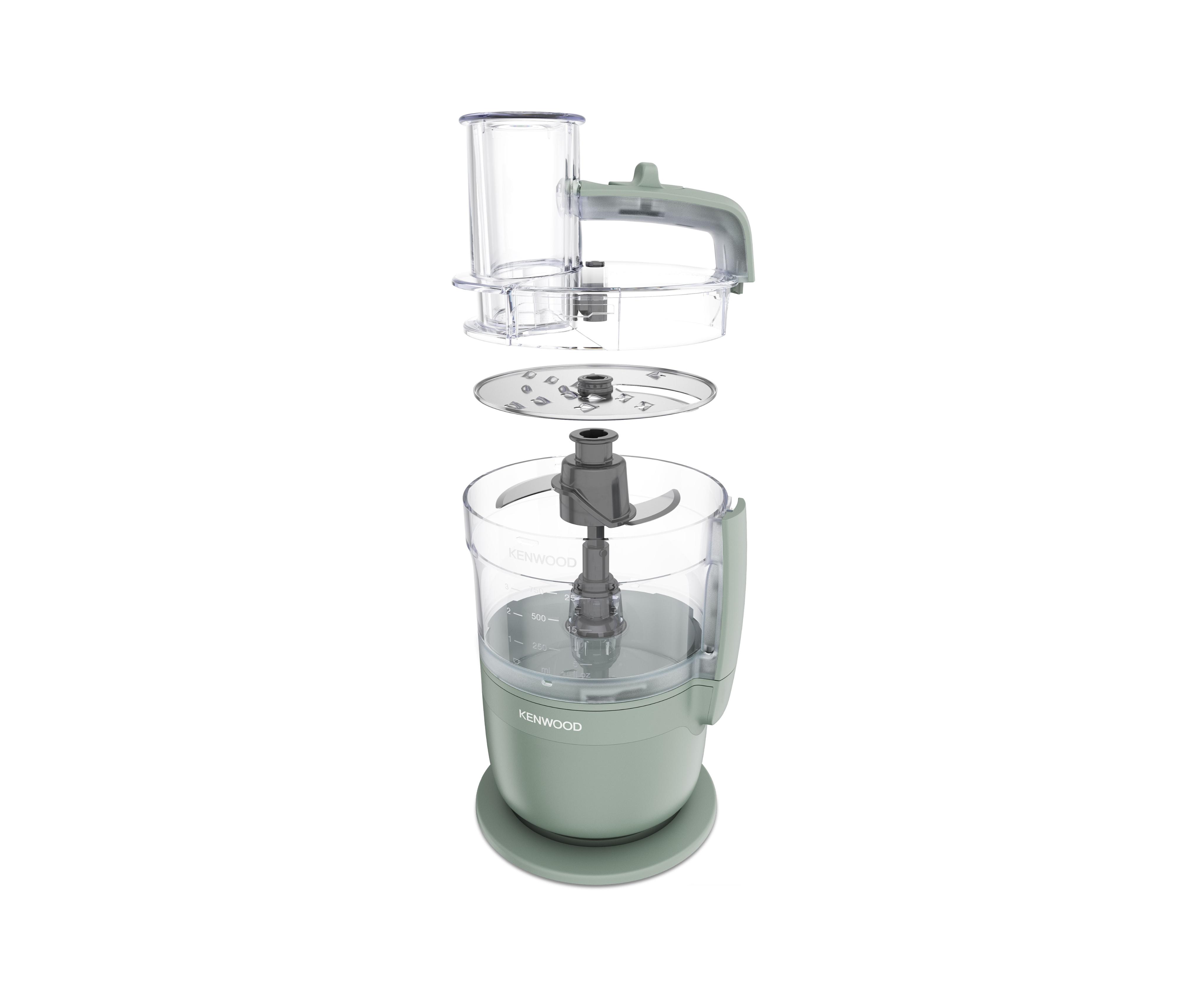 KENWOOD Küchenmaschine “MultiPro Go FDP23.380GY”, grün, B:16,8cm H:29,7cm T:16,8cm, Küchenmaschinen, Für Smoothies, zum Schneiden, Reiben,
