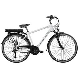 E-Bike ZÜNDAPP "Z802 Herren" Gr. 48, weiß (grau, weiß), Elektrofahrräder, 48cm, 28 Zoll (71,12cm), Pedelec, Elektrofahrrad für Damen u. Herren