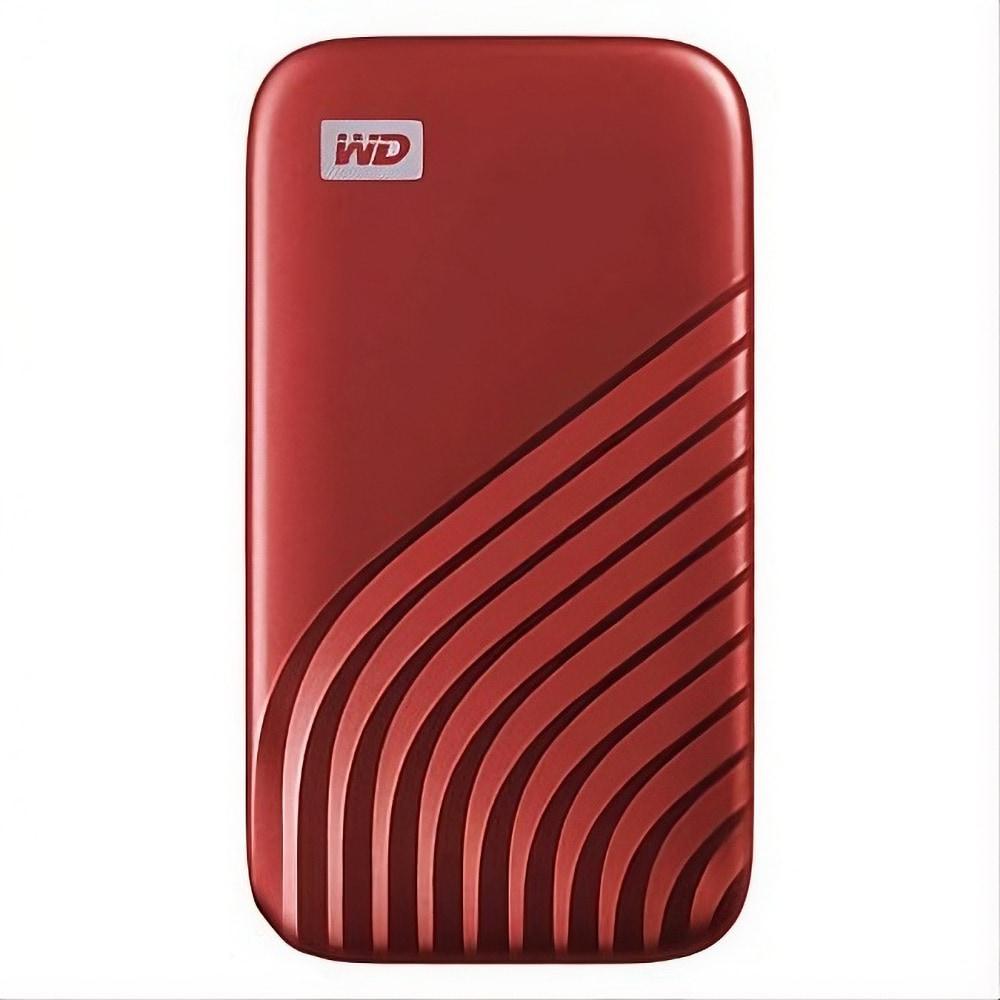WESTERN DIGITAL SSD-Festplatte "Mobile Festplatte "My Passport SSD" 1 TB", rot, 1000 GB, Schreibgeschwindigkeitmaximal 1000 MB/s Lesegeschwindigkeitma