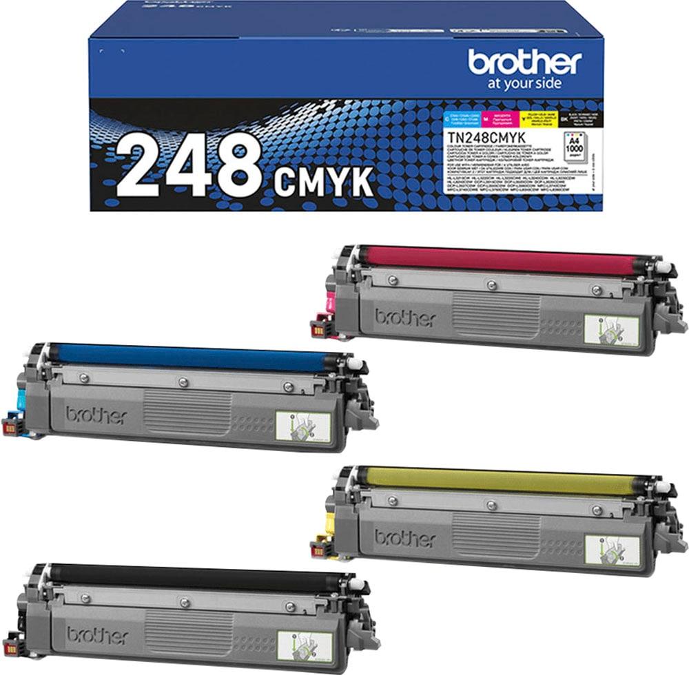 BROTHER Tonerpatrone "TN-248VAL", bunt (schwarz, cyan, magenta, gelb), Tonerpatronen
