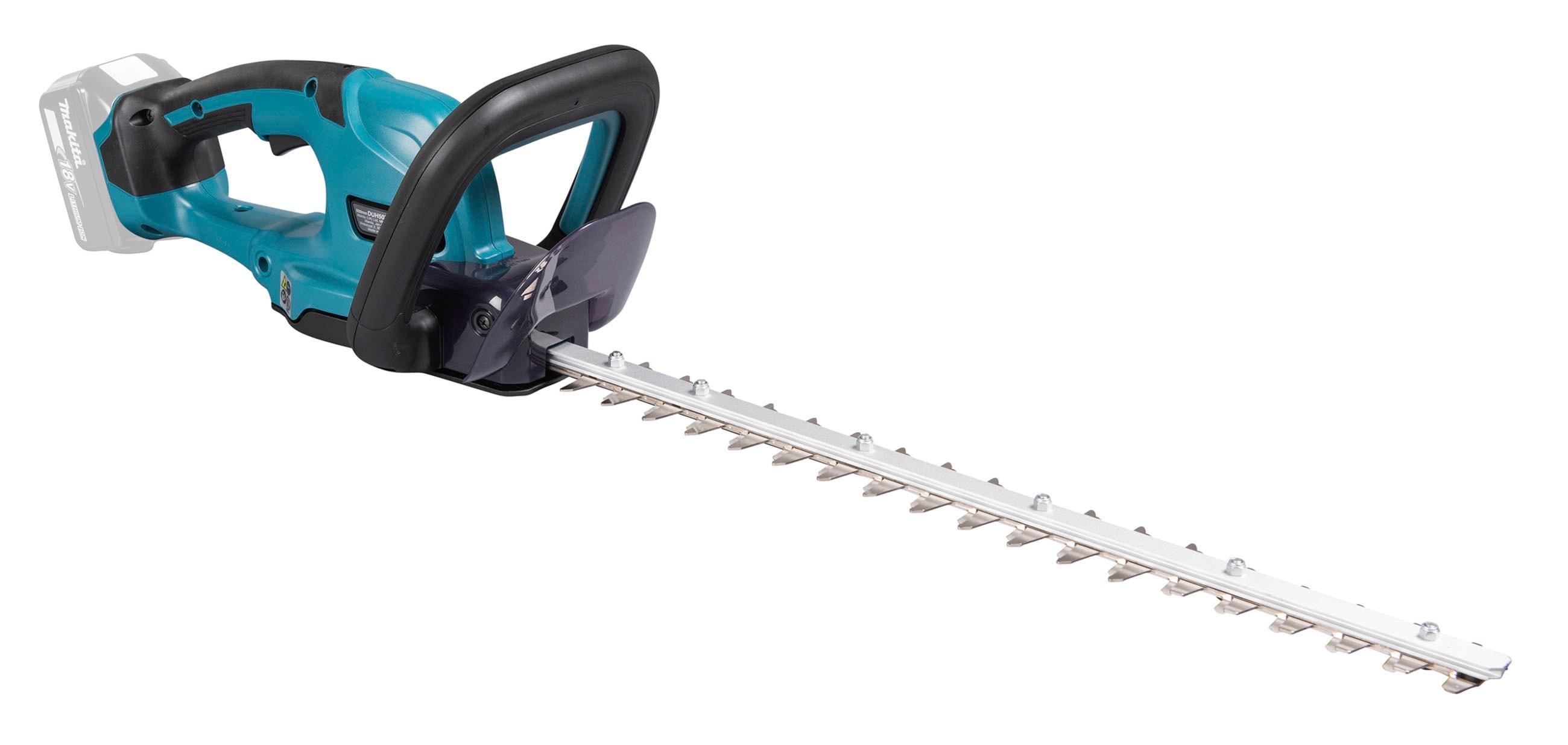 Akku-Heckenschere MAKITA “Akku-Heckenschere”, gelb (blau), Gartenscheren-Maschinen, ohne Akku und ohne Ladegerät, 50 cm, 15 mm
