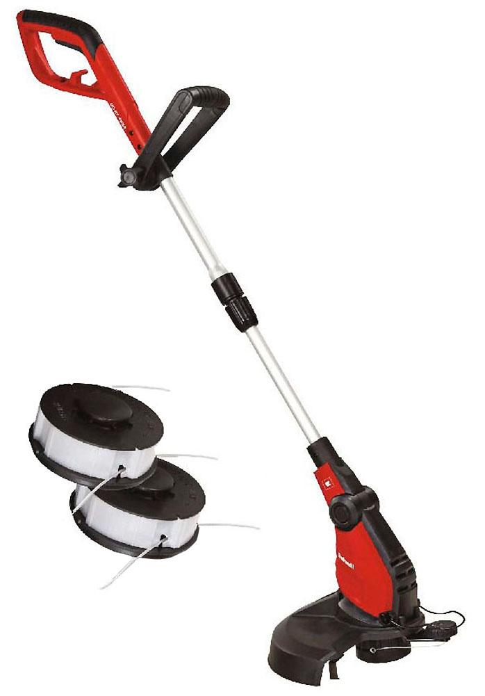 Elektro-Rasentrimmer EINHELL "GC-ET 4530", rot (rot, schwarz, silberfarben), Motorsensen, Elektro-Rasentrimmer, inkl. 3 Fadenspulen