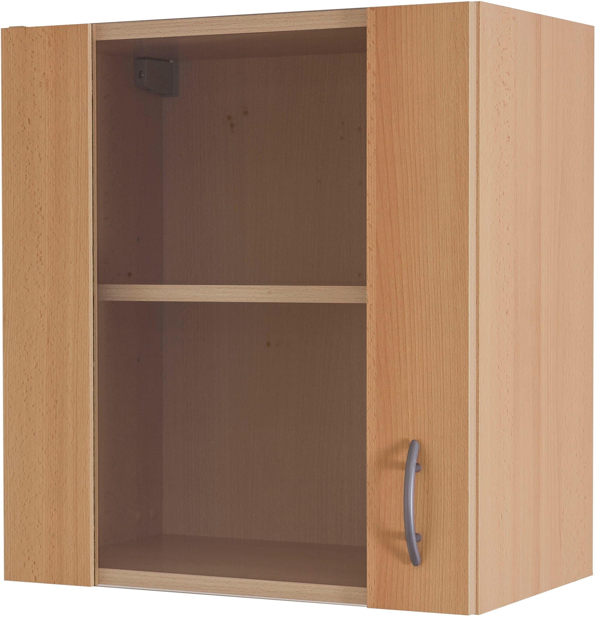 Glashängeschrank FLEX-WELL "Nano", braun (buche nachbildung), B:50cm H:54,8cm T:32cm, Holzwerkstoff, Schränke, Glashängeschrank, (B x H x T) 50 x 54,8