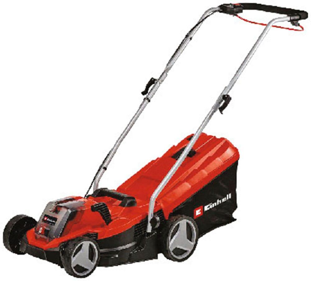 Akkurasenmäher EINHELL "GE-CM 18/33 Li SET", rot (weiß, neutral), B:40cm H:36cm T:68cm, Rasenmäher, Akkurasenmäher, mit Akku 18V/4,0 Ah und Ladegerät