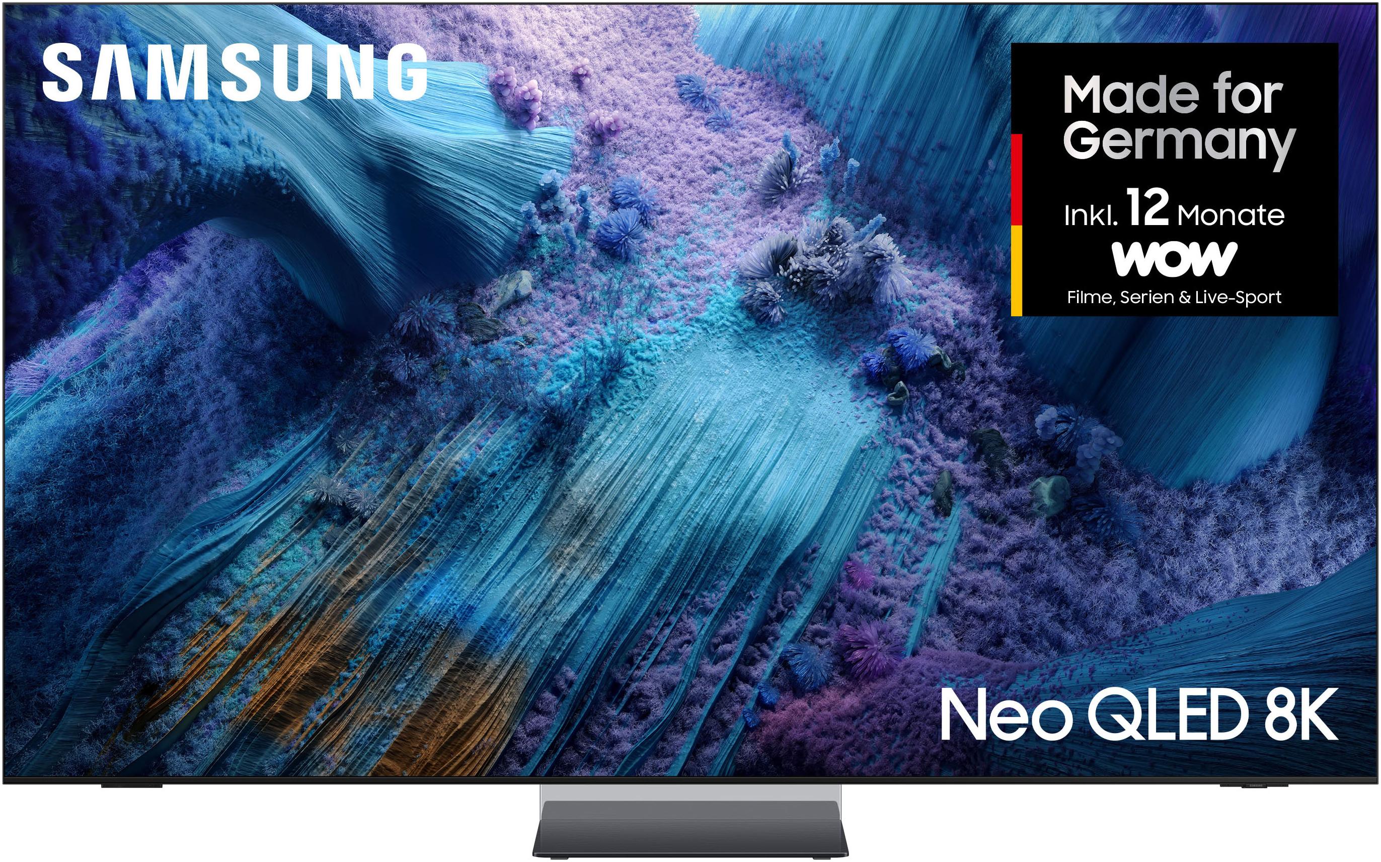 SAMSUNG QLED-Fernseher “GQ65QN990FT QLED Mini LED-Fernseher”, Energieeffizienz: G (A-G), schwarz, 65, Fernseher, 8K AI Upscaling Pro &