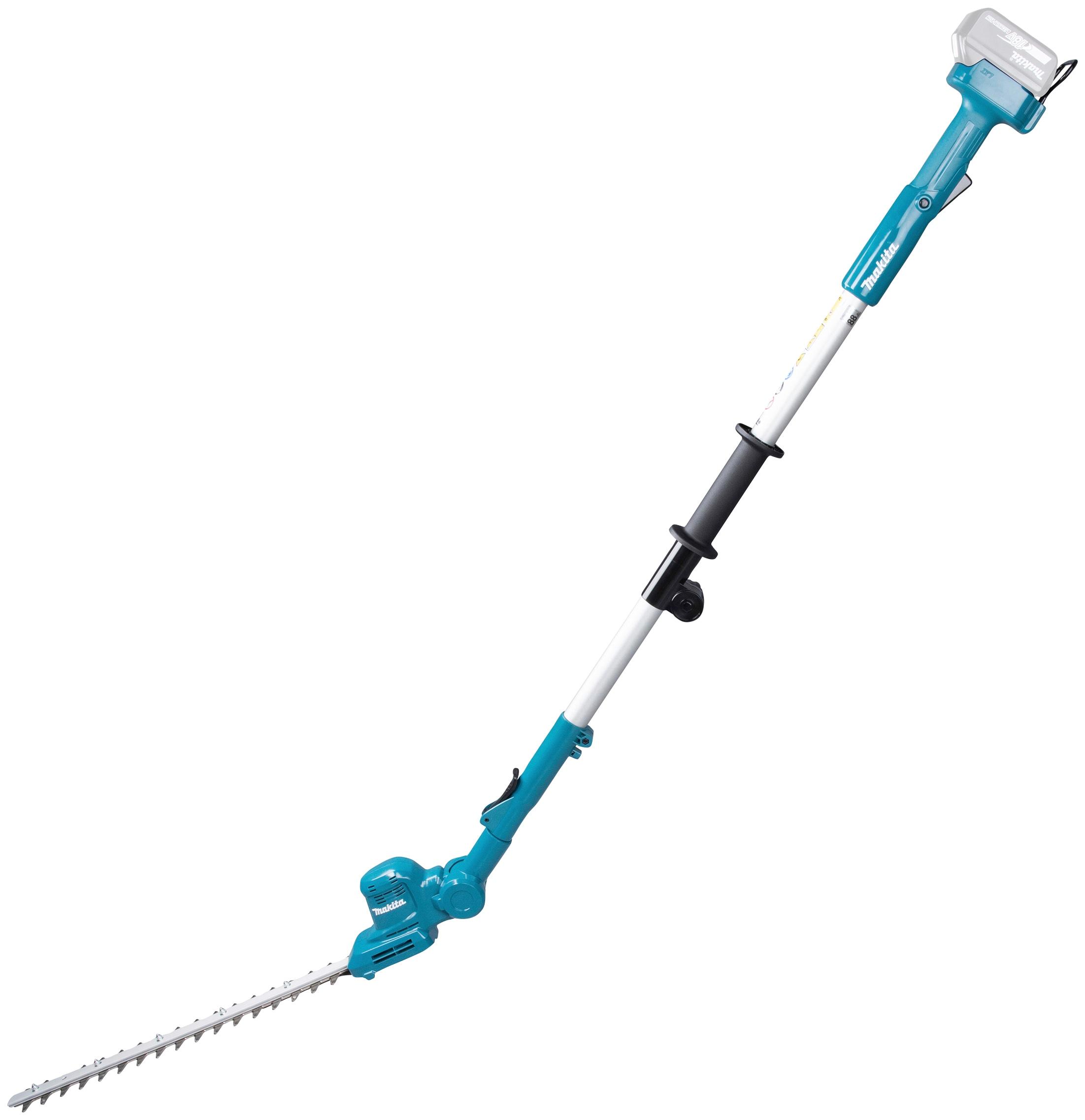 Akku-Heckenschere MAKITA “DUN461WZ”, blau, Gartenscheren-Maschinen, 46 cm Schnittlänge, 18V LXT, ohne Akku und Ladegerät, mit Teleskop