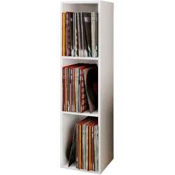 Schallplattenregal Platto in Weiß, B: 34 cm