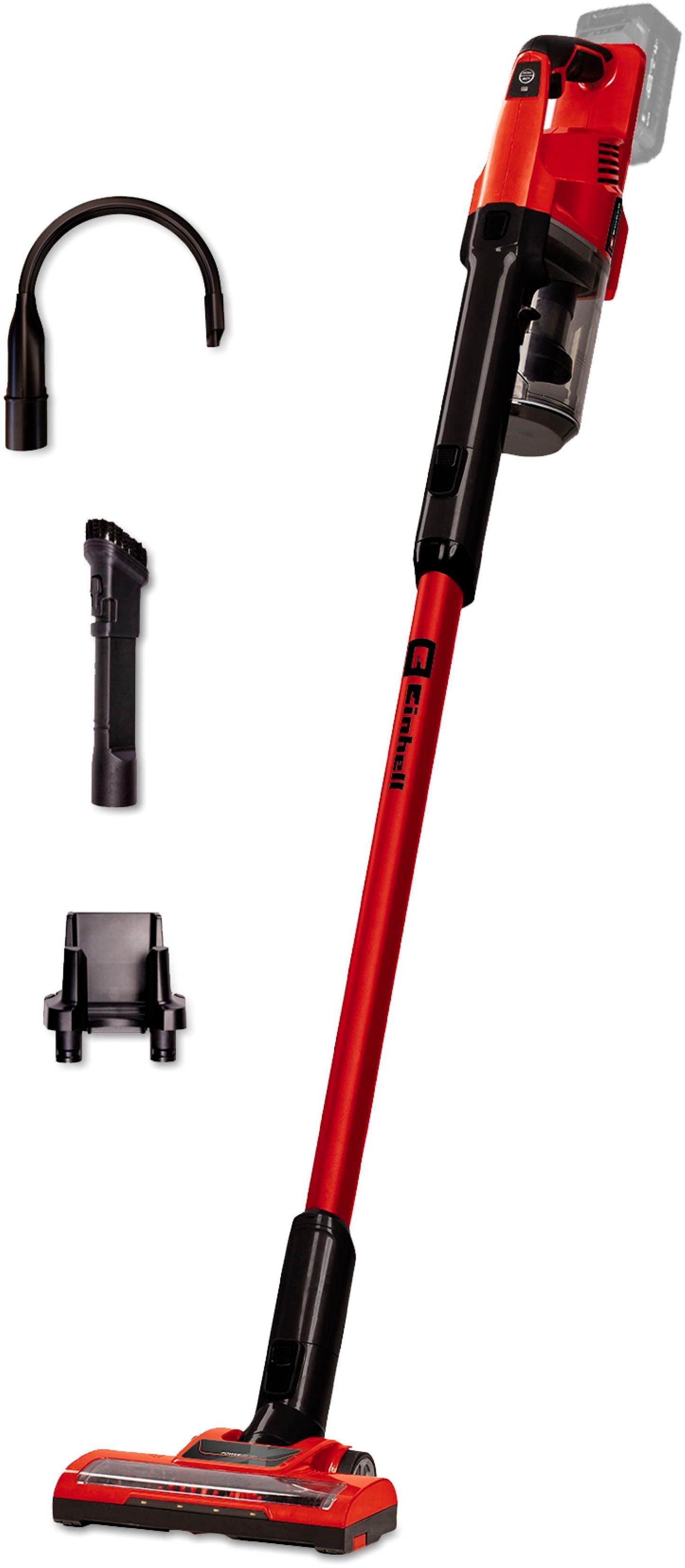 EINHELL Akku-Hand-und Stielstaubsauger "TE-SV 18 Li", rot (schwarz, rot), B:4,2cm H:35,3cm T:23,7cm, Akkusauger, ohne Akku und Ladegerät, Akku-Hand-un