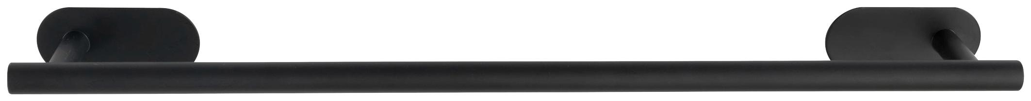Handtuchstange WENKO "Orea", schwarz, B:60cm H:4,5cm T:7cm, Edelstahl, Handtuchhalter, Handtuchstange, Turbo-Loc