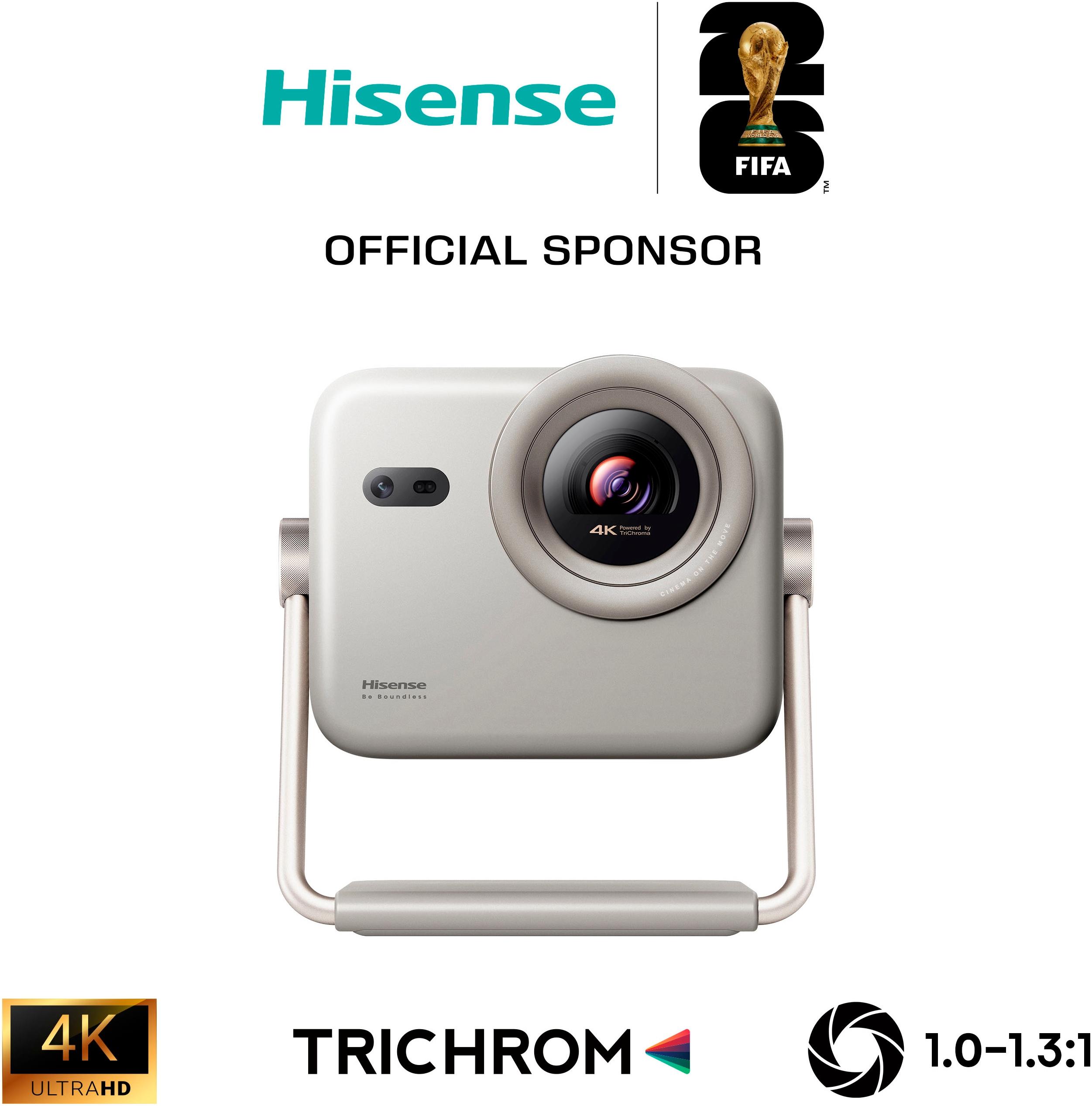 HISENSE DLP-Beamer “M2 PRO”, silber, B:19,3cm H:23cm T:21,8cm, Beamer, Hisense M2 PRO 4K UHD Laser Mini Projektor