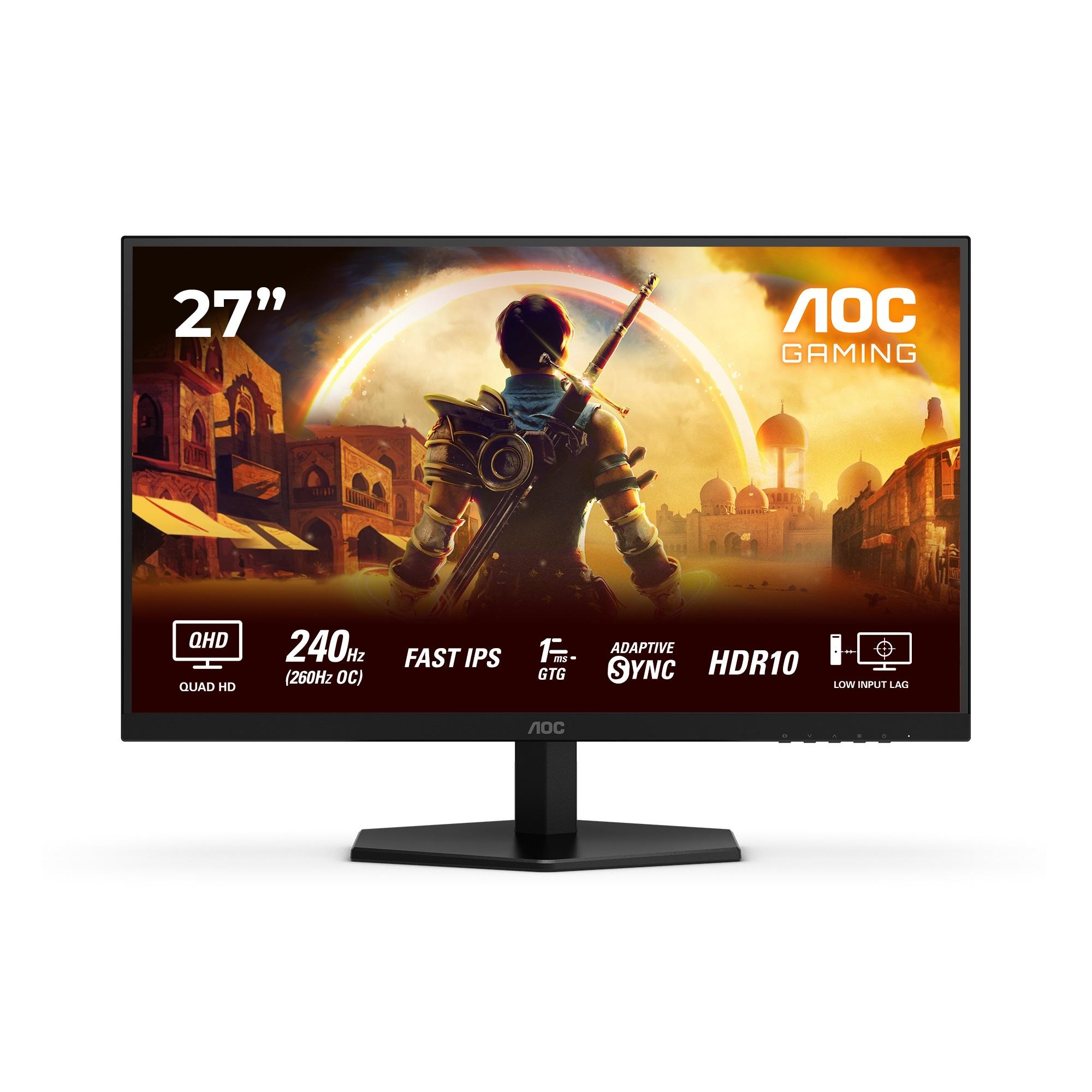 AOC Gaming-Monitor "Q27G42ZE", Energieeffizienz: F, schwarz, B:61,4cm H:36,6cm T:5,27cm, Monitore, neigbar, Gaming-Monitor