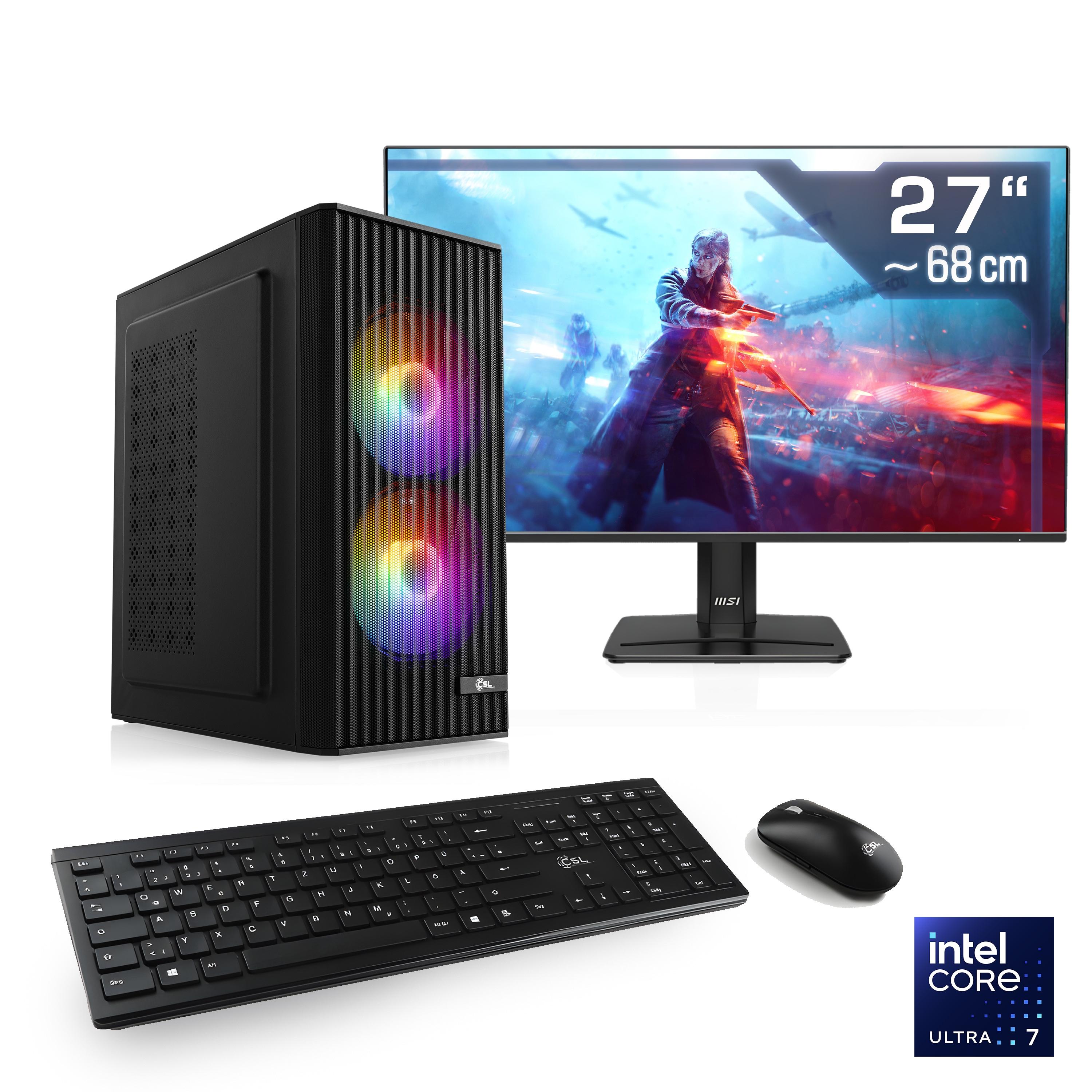 CSL Gaming-PC-Komplettsystem “Spectrum V25259”, Energieeffizienz: E (A-G), schwarz, Microsoft Windows 11 Home (64 Bit), 32 GB RAM 1.000 GB