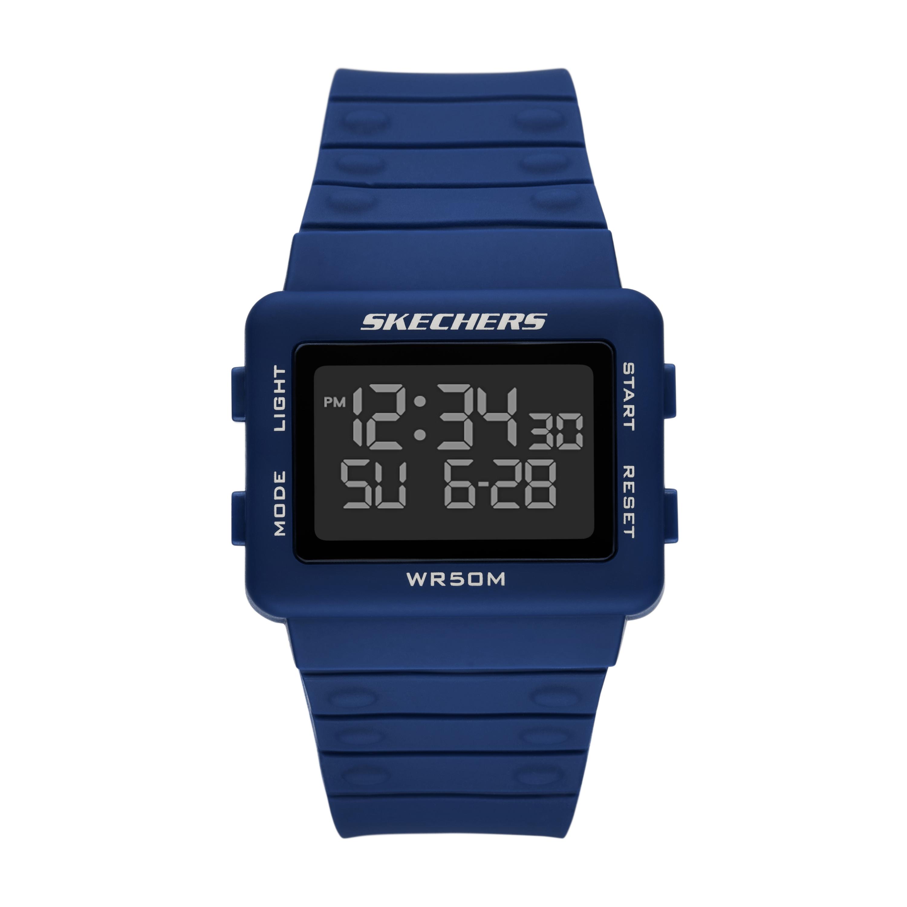 Chronograph SKECHERS “Larson”, blau (blau, schwarz), Armbanduhren