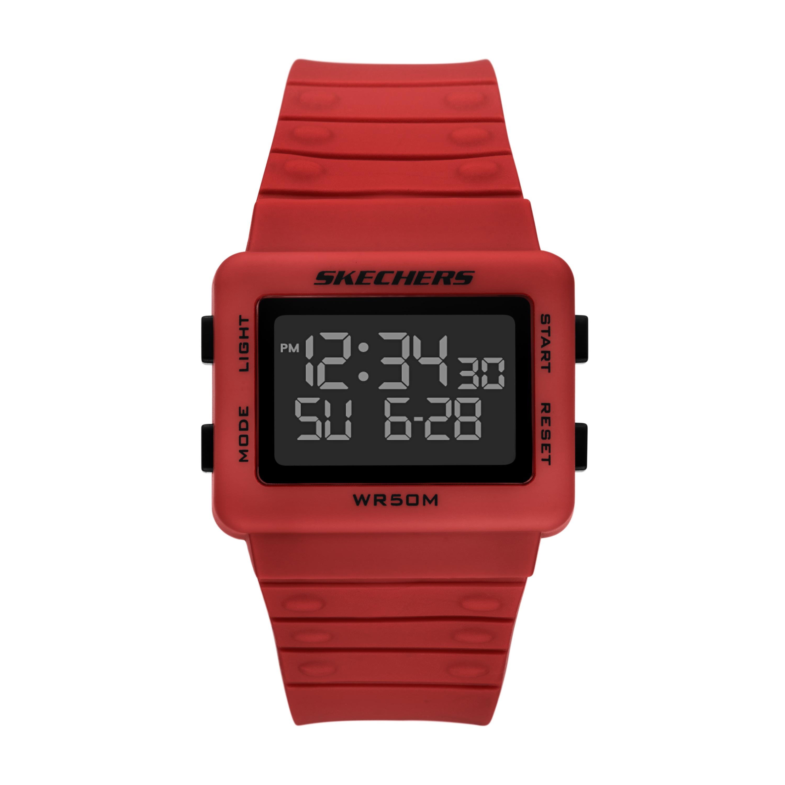 Chronograph SKECHERS “Larson”, rot (rot, schwarz), Armbanduhren