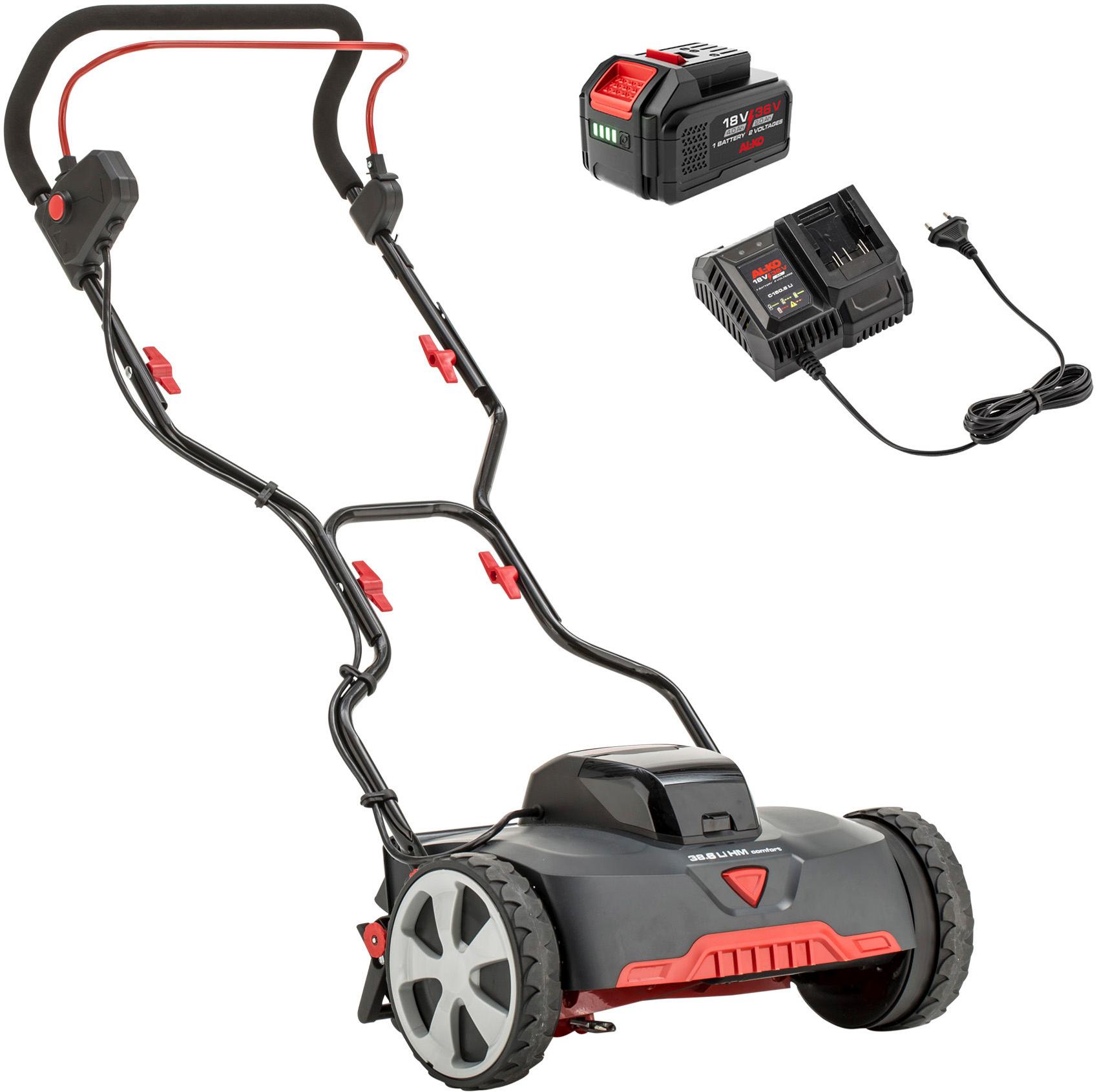 Spindelmäher AL-KO “Razor Cut 38.6 Li HM Comfort SET”, grau, B:45cm H:32cm T:56cm, Rasenmäher
