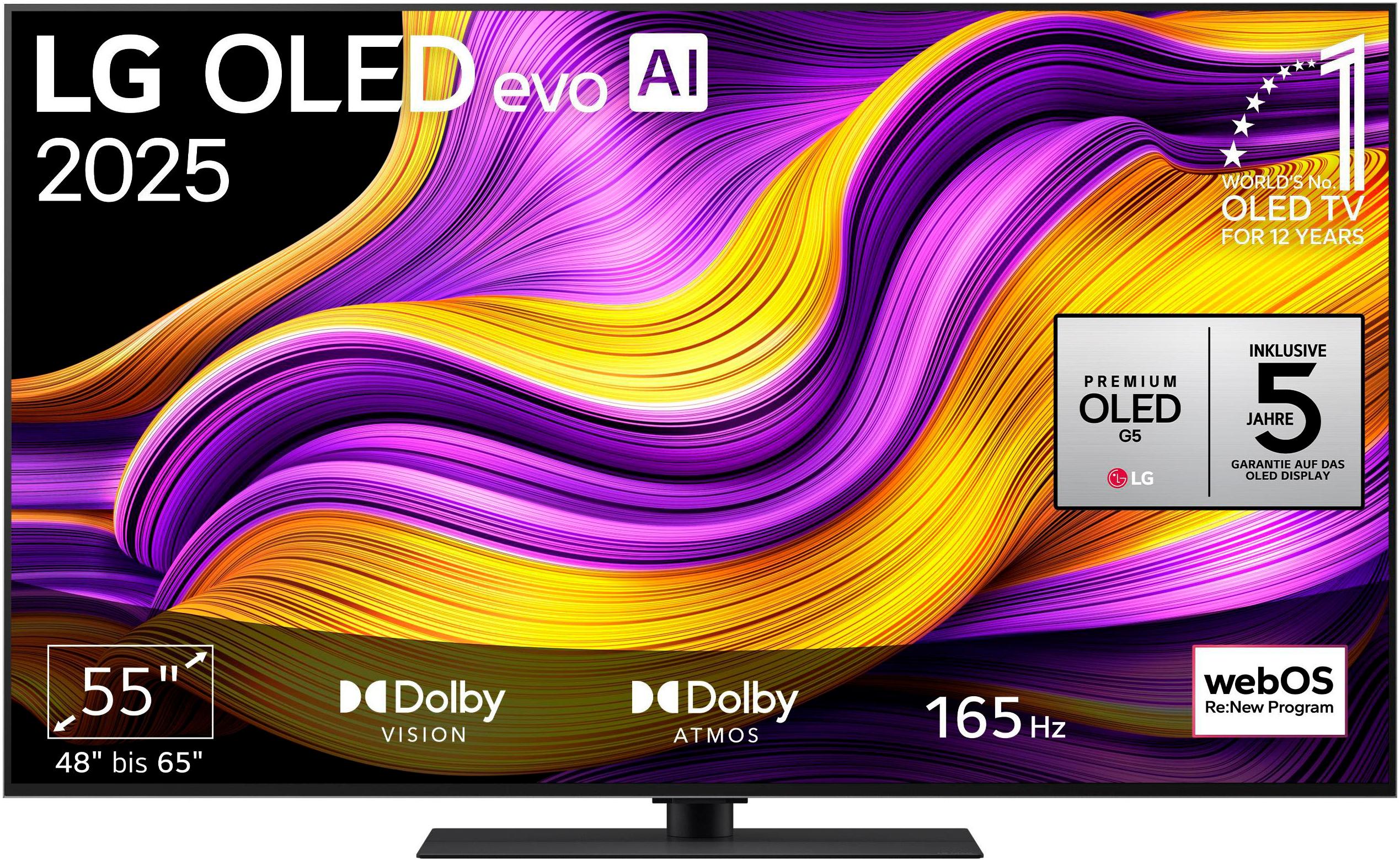 LG OLED-Fernseher “OLED5G59LS”, Energieeffizienz: E (A-G), schwarz, 55, Fernseher, Topseller