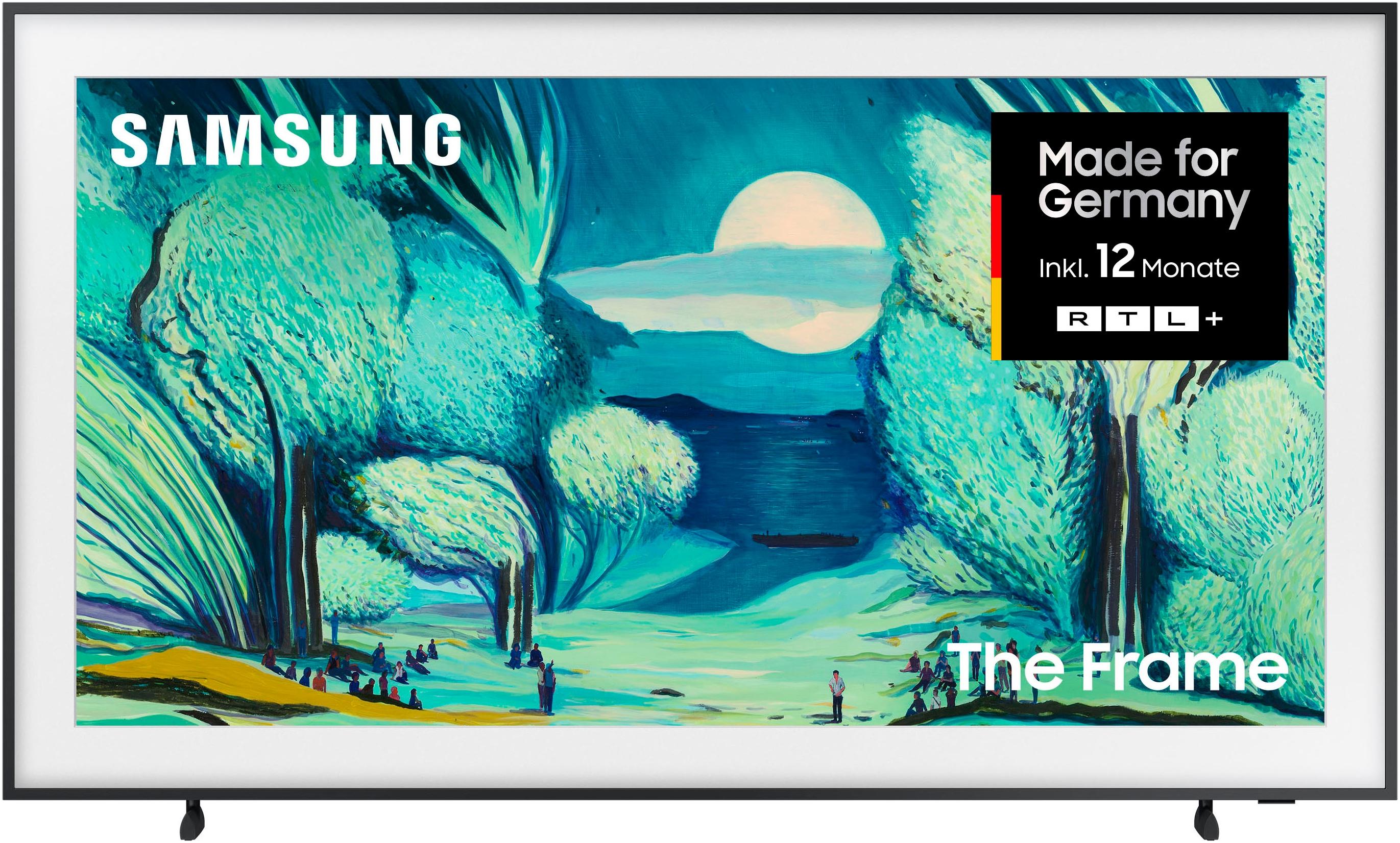 SAMSUNG QLED-Fernseher “GQ65LS03FAU QLED-Fernseher”, Energieeffizienz: G (A-G), schwarz, 65 ″, Fernseher, The Frame, Mattes Display, Art