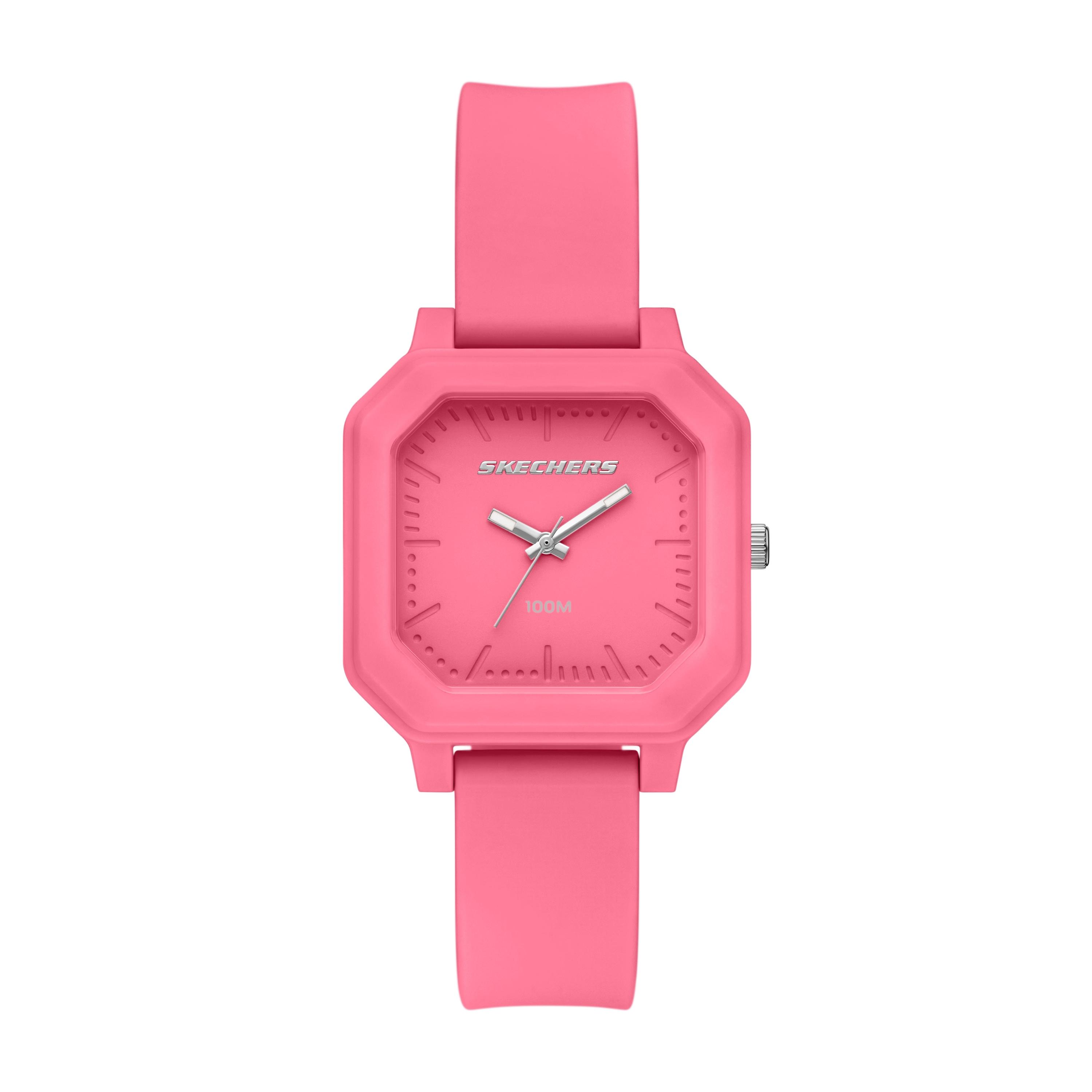 Quarzuhr SKECHERS “Rosencrans Square”, pink, silberfarben, Armbanduhren