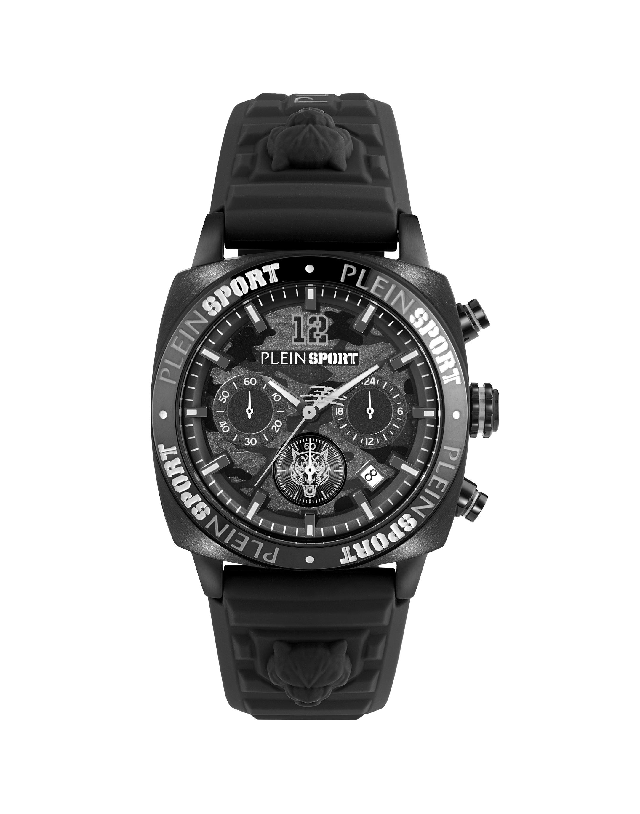 Luxusuhr PLEIN SPORT “Wildcat Chrono”, 02, schwarz, Armbanduhren