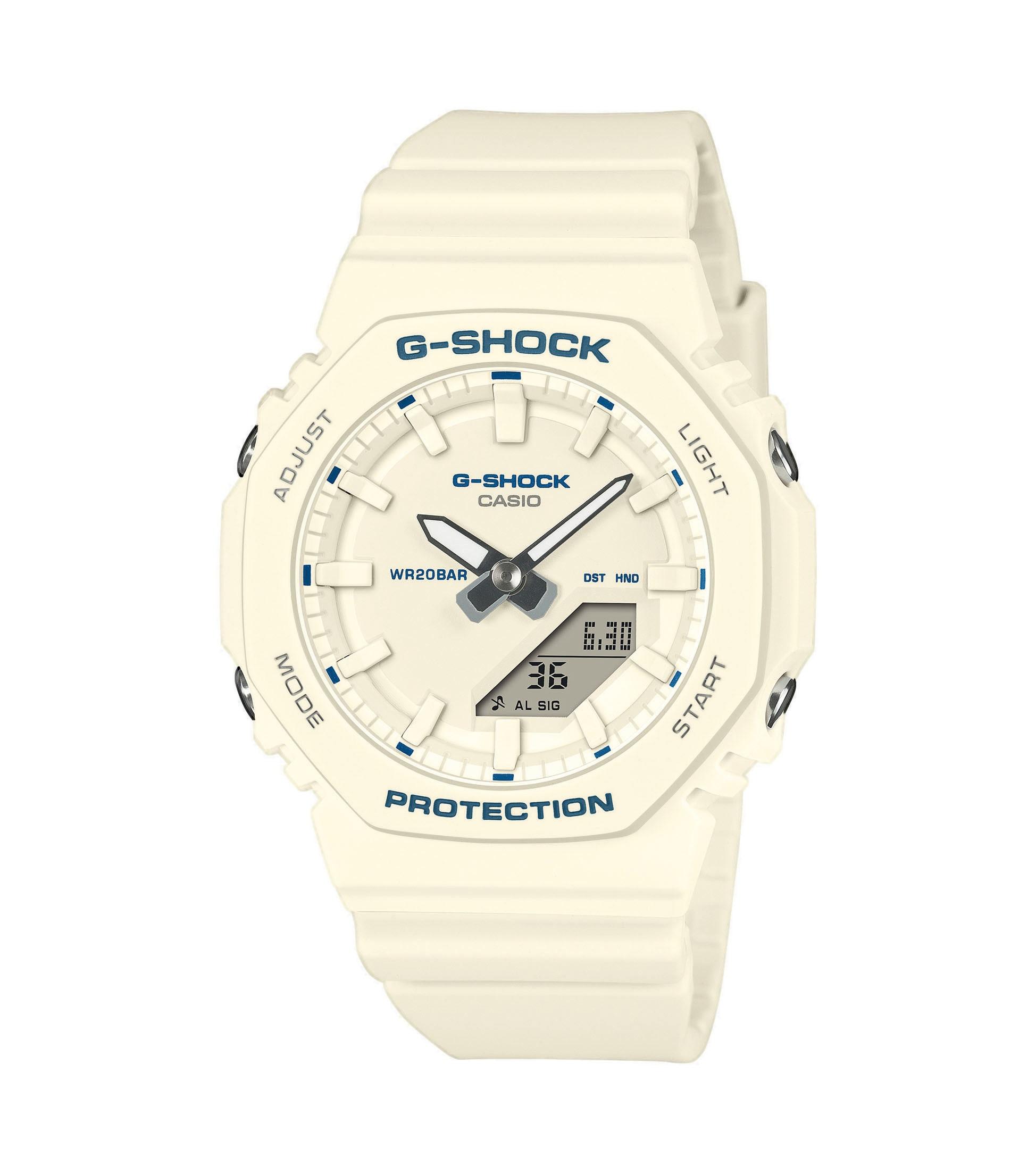 Chronograph CASIO G-SHOCK, creme, blau, Armbanduhren