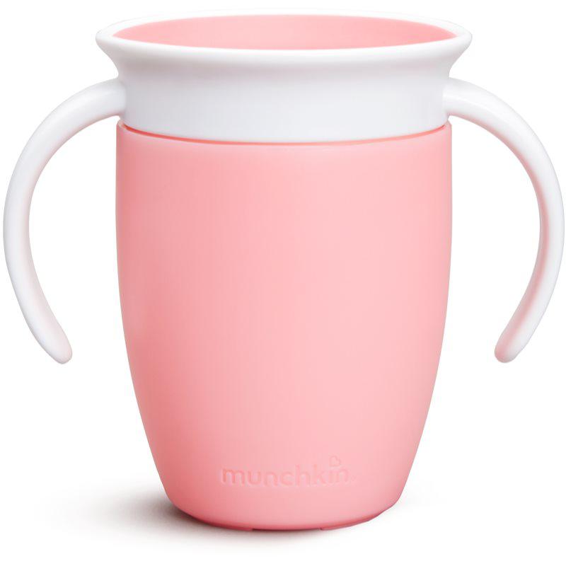 Munchkin Miracle 360° tasse d’apprentissage avec supports Pink 6 m+ 207 ml