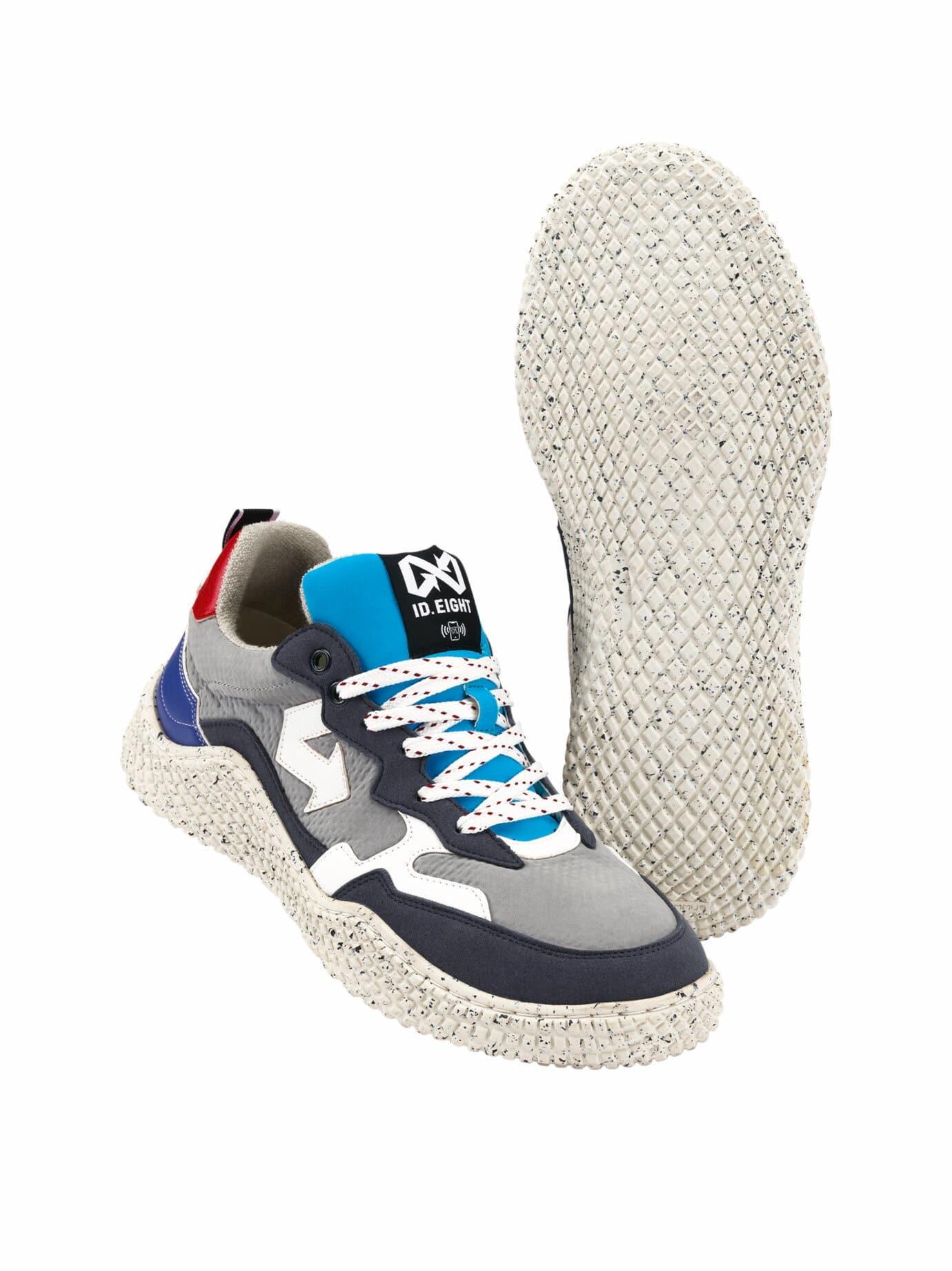 ID Eight Herren Hana-Sneaker Blau Obermaterial: 41 % Polyester, 28 % BioVeg, 25 % Polyester, 6 % Apfelschale