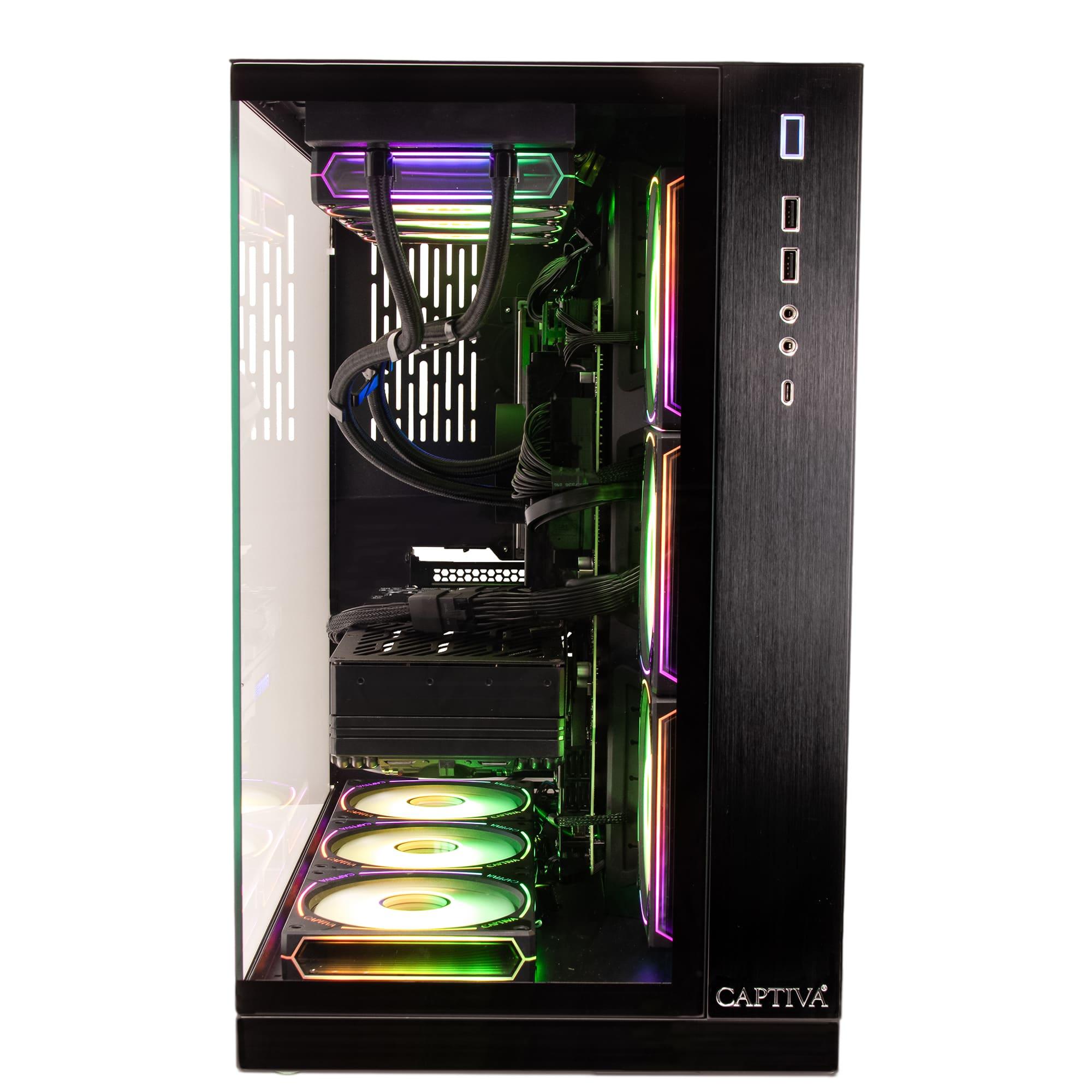 CAPTIVA Gaming-PC “Highend Gaming R90-336”, schwarz, Microsoft Windows 11 Home (64 Bit), 64 GB RAM 4.000 GB SSD, Desktop-PCs