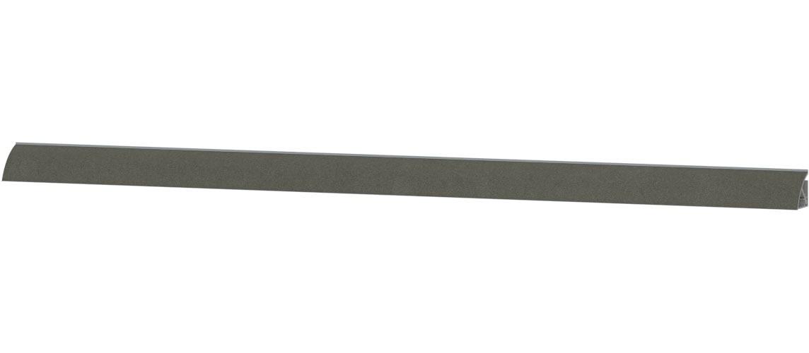 Abschlussleiste KOCHSTATION "Wandabschlussleisten", schwarz (stahl dunkel), 400cm, MDF-Trägerplatte, Wandabschlussleisten, in verschiedenen Breiten,