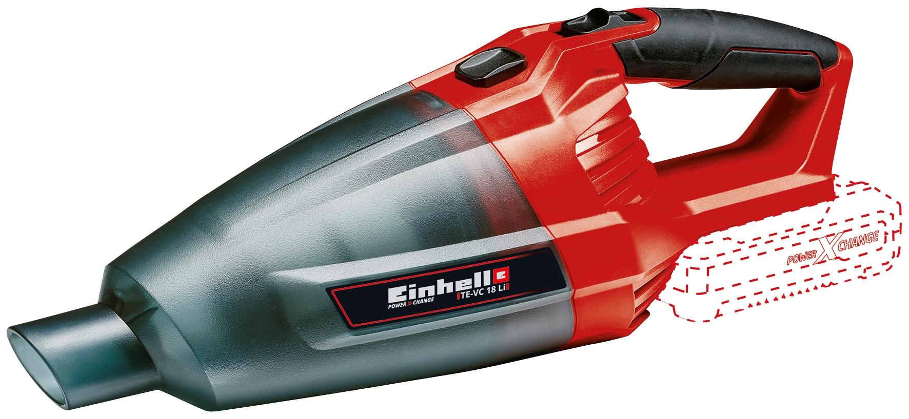 EINHELL Akku-Handstaubsauger "TE-VC 18 Li-Solo", rot (schwarz, rot), B:14cm H:19,5cm, Akkusauger, Power X-Change, ohne Akku & Ladegerät, Akku-Handstau