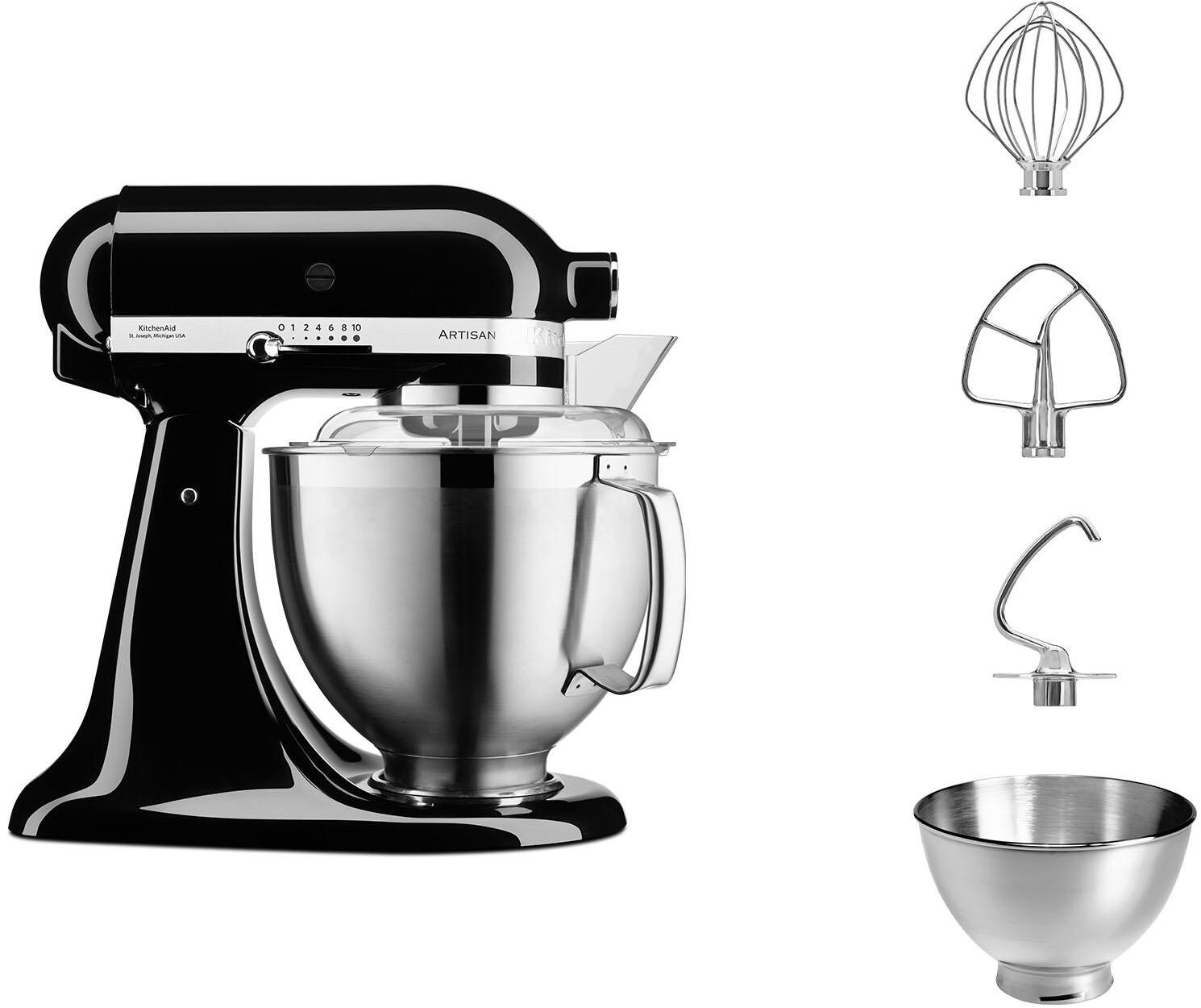 KITCHENAID Küchenmaschine “5KSM185PSE”, onyx schwarz, B:24cm H:36cm T:37cm, Küchenmaschinen, Küchenmaschine