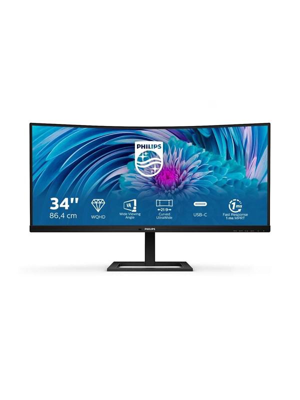 34" Philips E-line 346E2CUAE - 3440x1440 (UWQHD) - 100Hz - VA - 65W USB-C