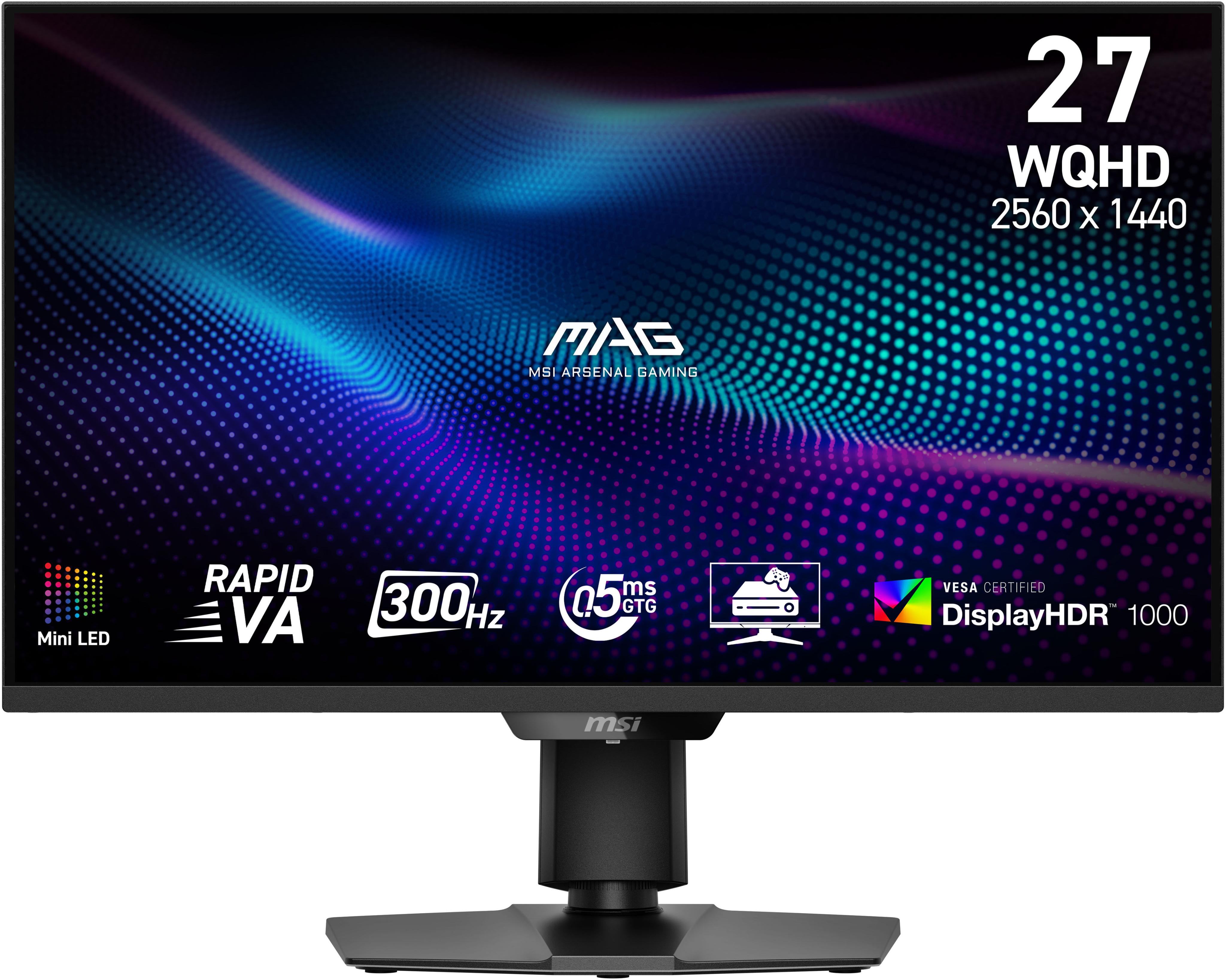MSI Gaming-Monitor “MAG 274QPF X30MV”, Energieeffizienz: F (A-G), schwarz, B:61,31cm H:37,53cm T:6,87cm, Monitore, MSI MAG 274QPFDE X30MV
