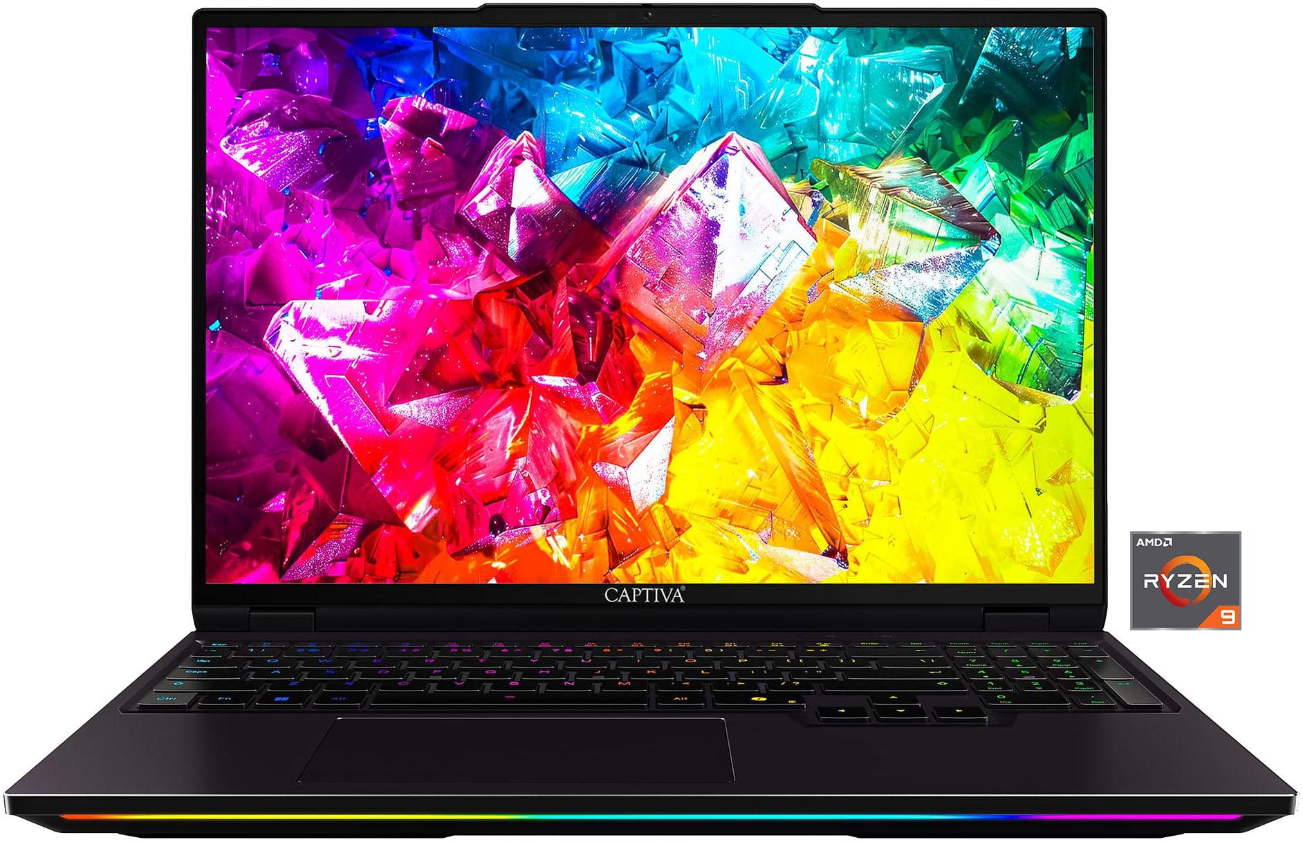 CAPTIVA Gaming-Notebook “Ultimate Gaming R10-1280GE”, schwarz, 64 GB RAM 4.000 GB SSD, Ryzen 9, Microsoft Windows 11 Pro (64 Bit), Notebooks