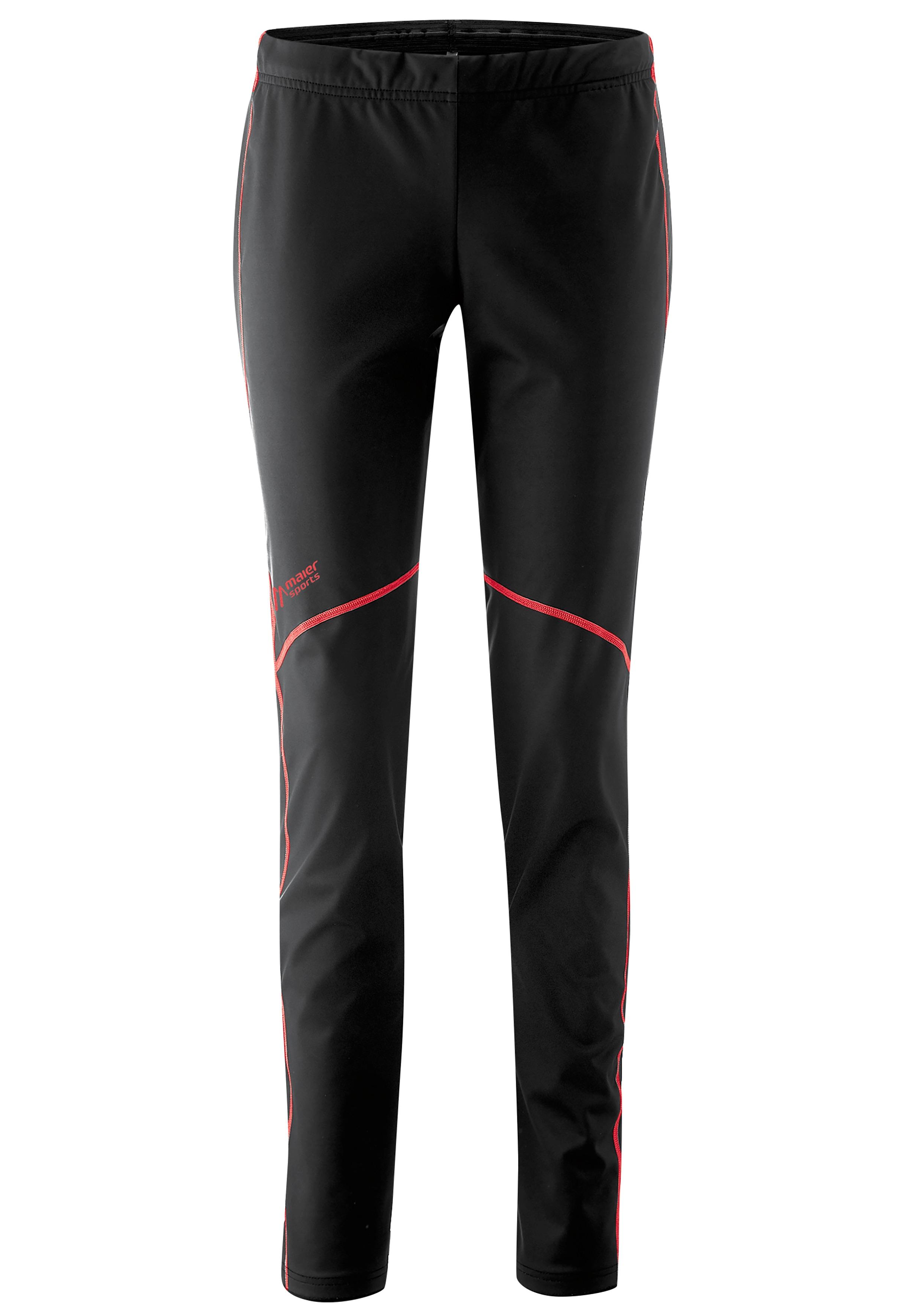 Funktionshose MAIER SPORTS "Telfs CC Tight W", Damen, Gr. 42, Normalgrößen, blau (deep), Oberstoff 1: Vorderseite: 89% Polyester, 11% Elasthan /