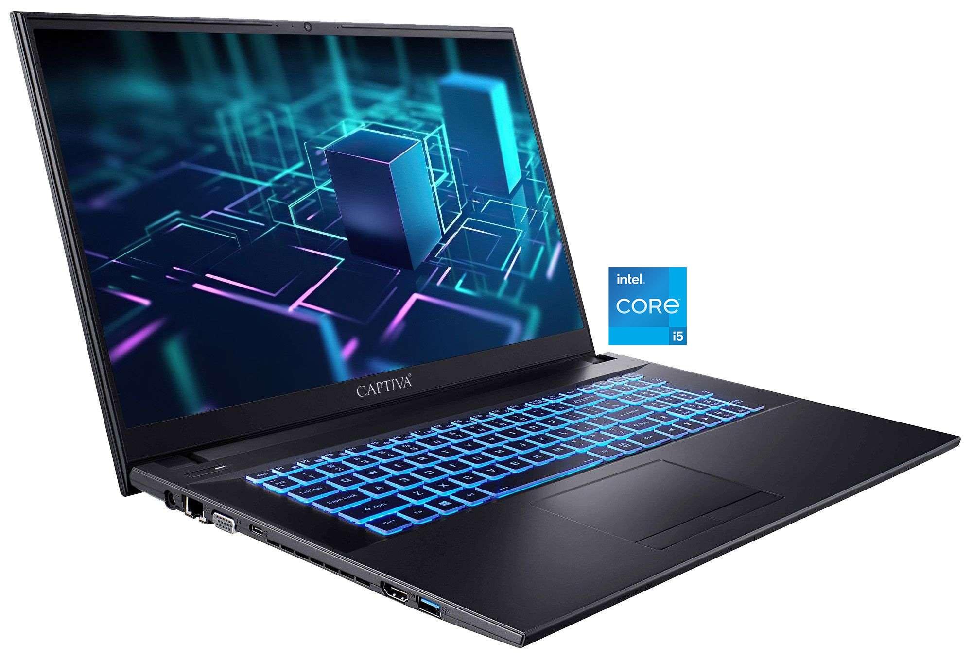 CAPTIVA Business-Notebook “Business/Office I10-0885GE”, schwarz, 32 GB RAM 2.000 GB SSD, Core i5, Microsoft Windows 11 Pro (64 Bit),