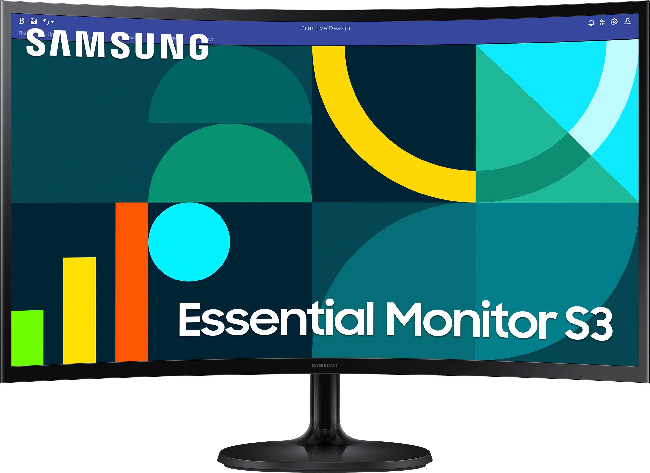 SAMSUNG Curved-Gaming-Monitor “S27D364GAU”, Energieeffizienz: E (A-G), schwarz, B:62,26cm H:36,72cm T:11,43cm, Monitore