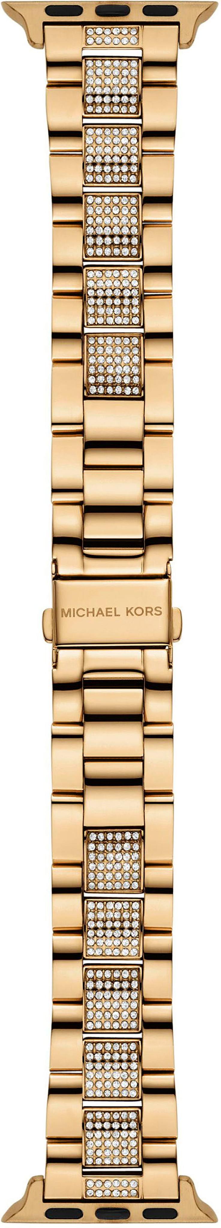 Smartwatch-Armband MICHAEL KORS “Apple Strap”, gold (goldfarben), Uhrenarmbänder, Edelstahl, Wechselarmband, Ersatzarmband,
