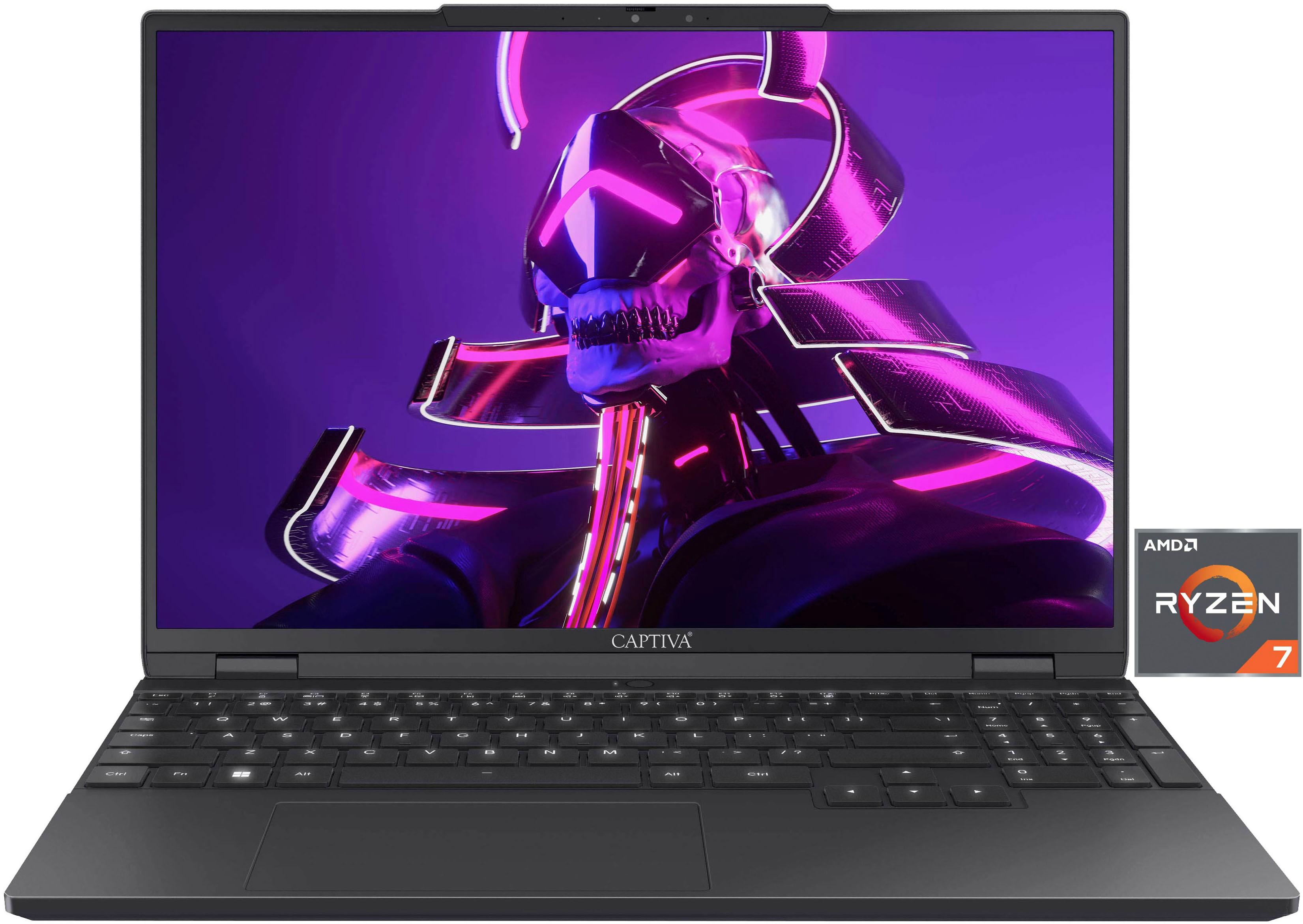 CAPTIVA Business-Notebook “Business/Office I10-1387GE”, schwarz, 32 GB RAM 2.000 GB SSD, Ryzen 7, Microsoft Windows 11 Home (64 Bit),