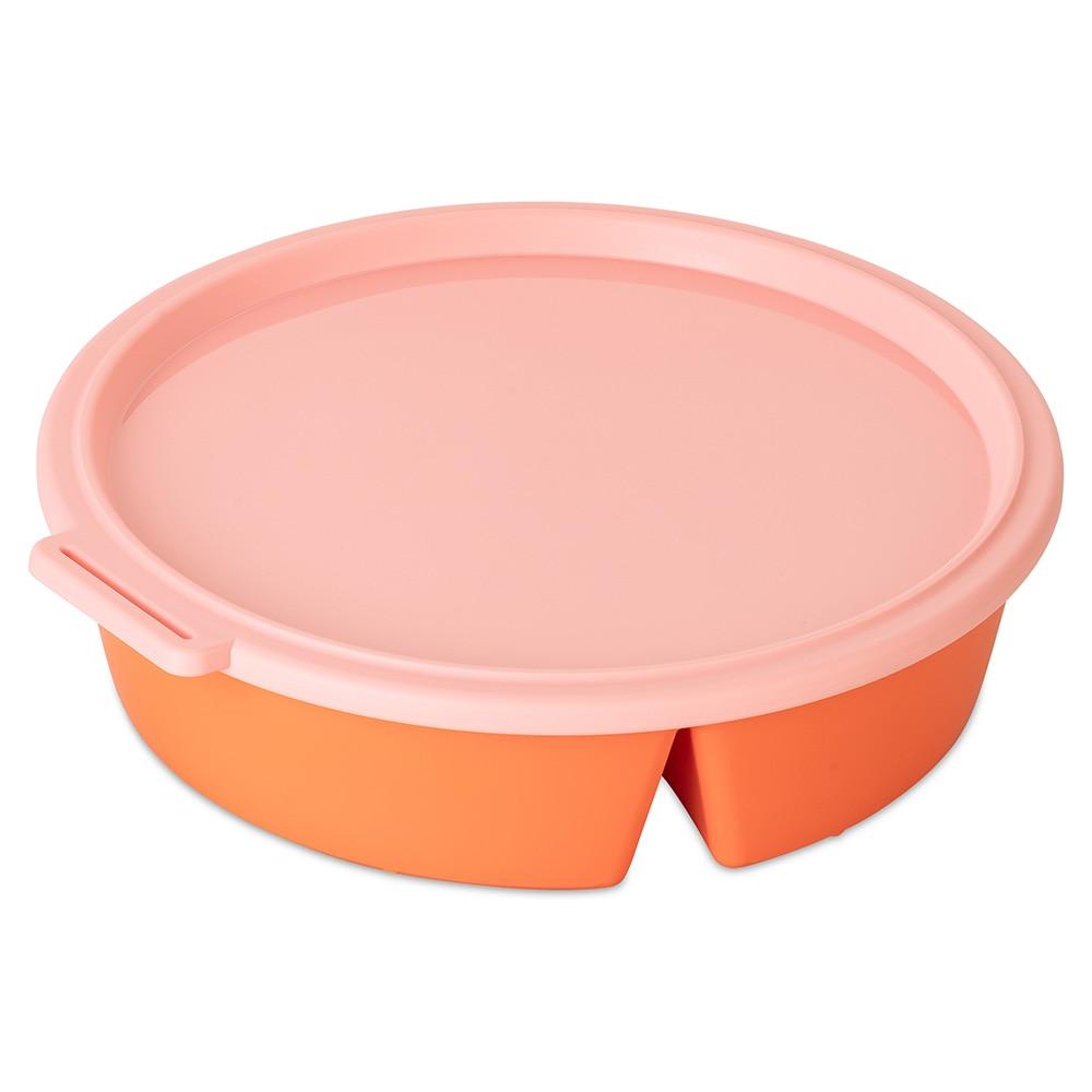 Aufbewahrungsschüssel KOZIOL “NORA BOX 1,1l Schale 1,1l mit Deckel”, strong coral, sweet pink, B:21,8cm H:5,9cm, Kunststoff, Lebensmittelaufbewahrungsbehälter