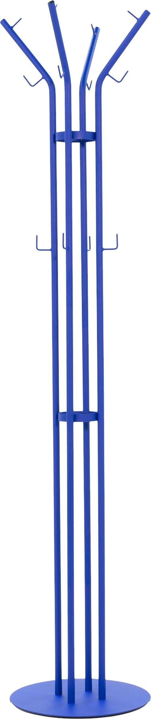 Garderobenständer SPINDER DESIGN "CHARLY freistehende Garderobe", blau (ultramarine), B:40cm H:170cm T:40cm, Stahl, Garderobenständer