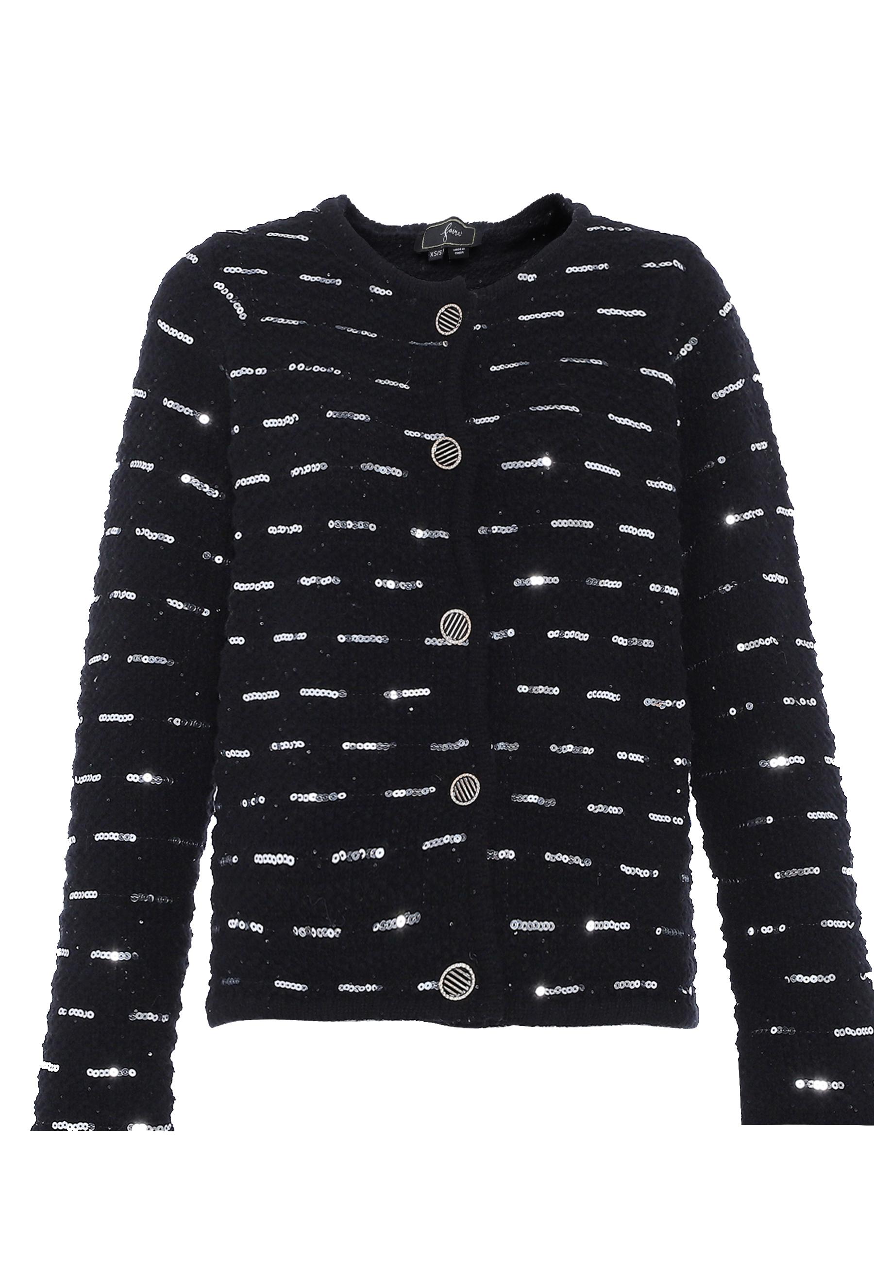 Faina Vest met pailletten Dames zwart