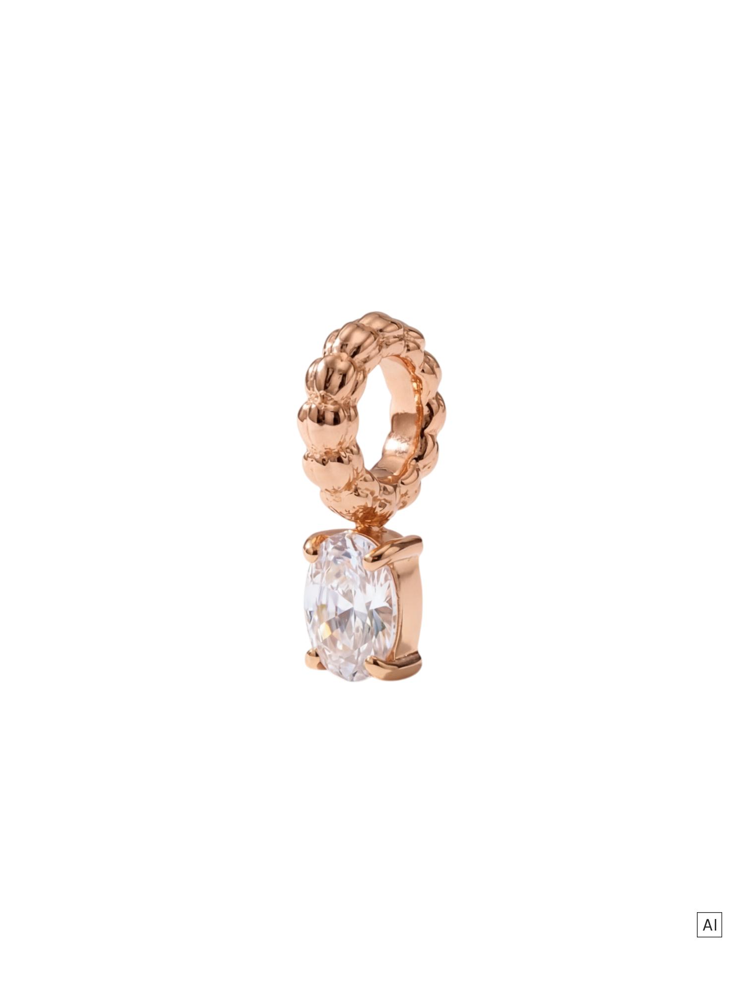 PURELEI LEI Geburtsstein Charm April Bergkristall
