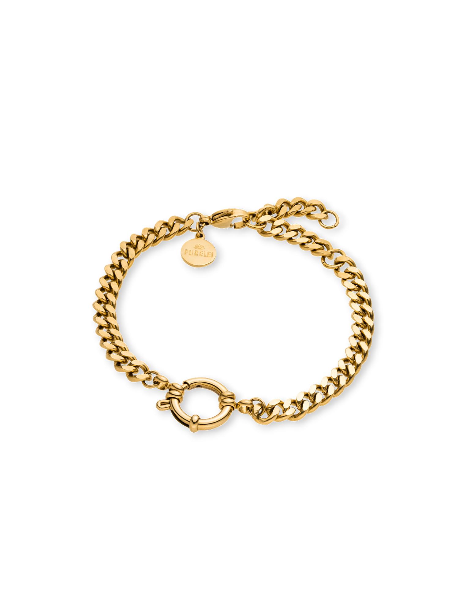 PURELEI Curb Chain Charm Armband