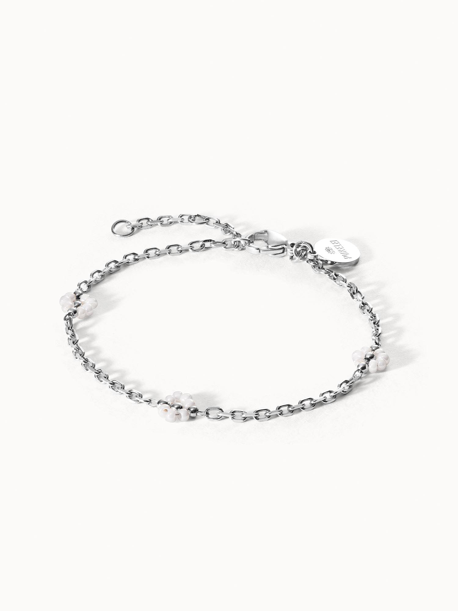 PURELEI Linen Blossom Armband, verstellbare Länge