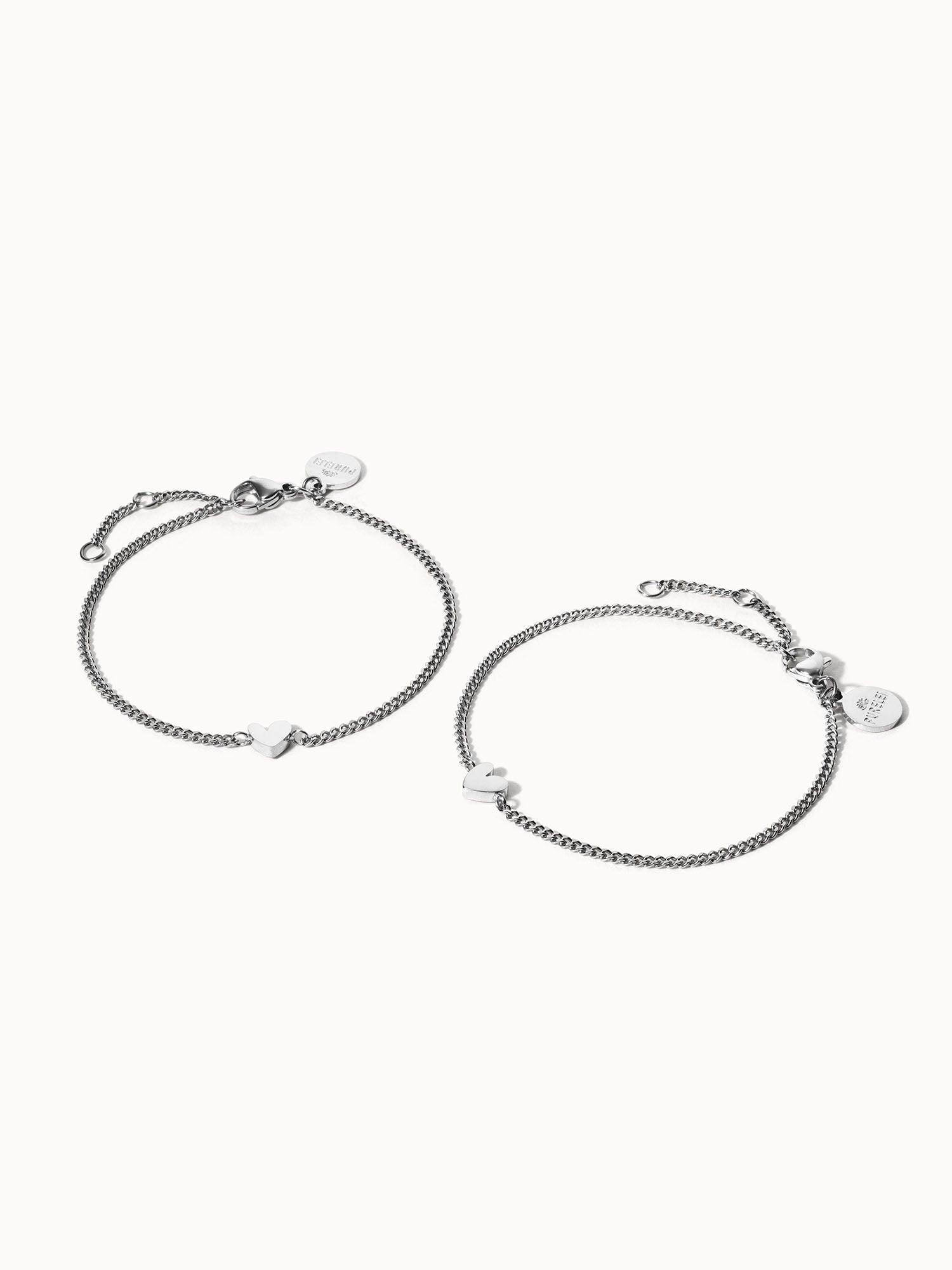 PURELEI Tiny Heart Armband Set